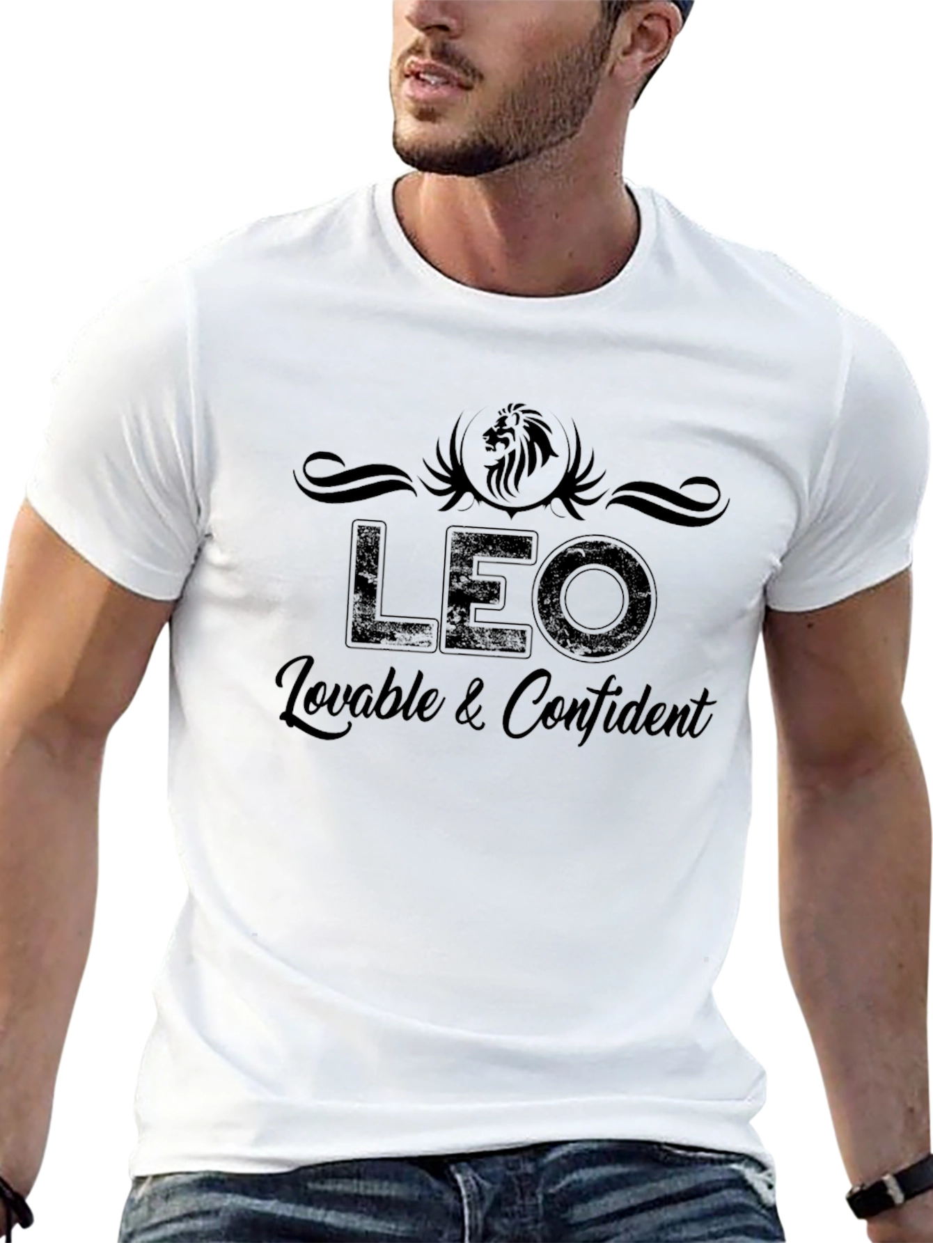 LEO Zodiac Sign Black T-Shirt