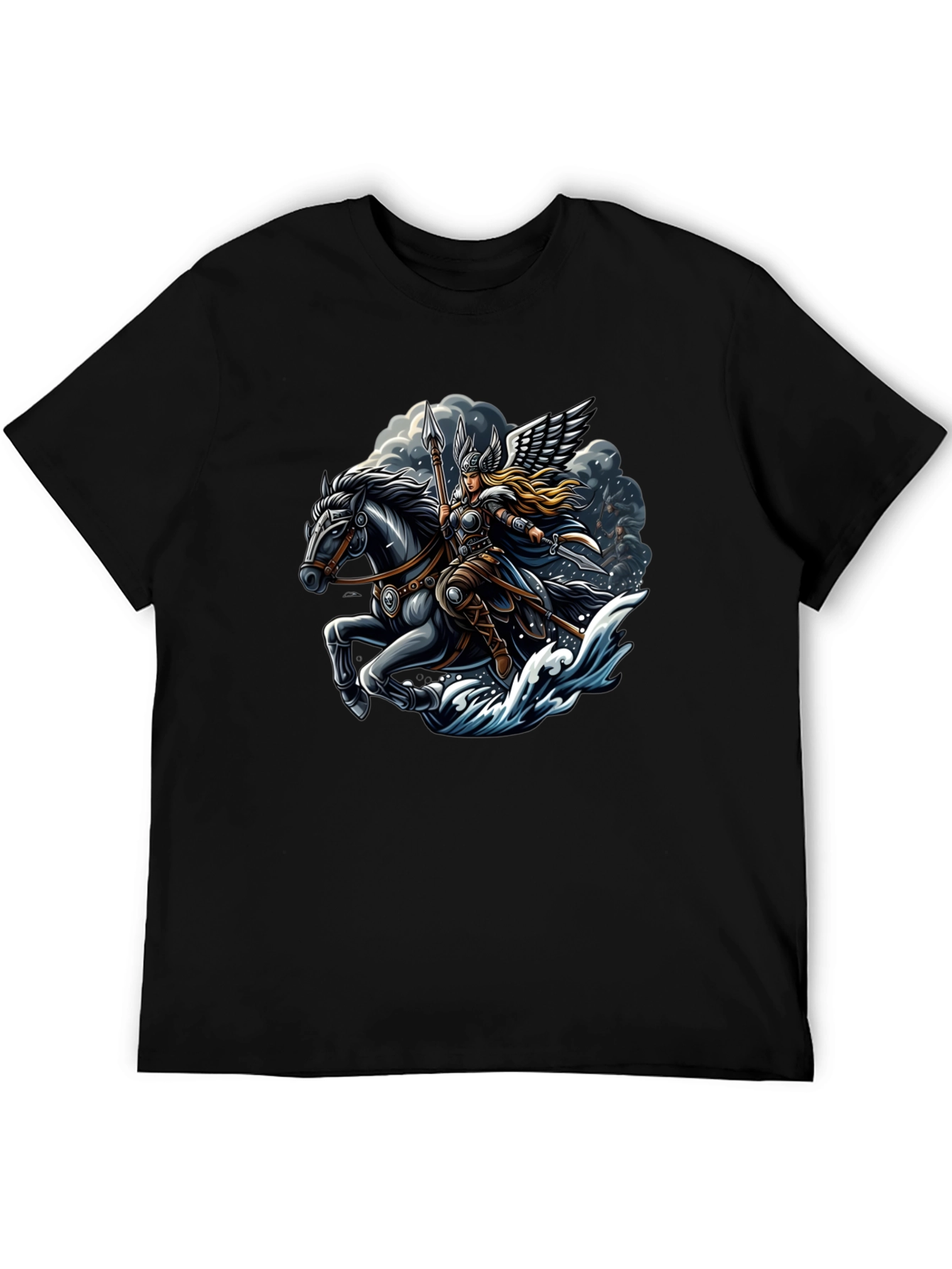 Valkyrie Horse Rider Graphic T-Shirt