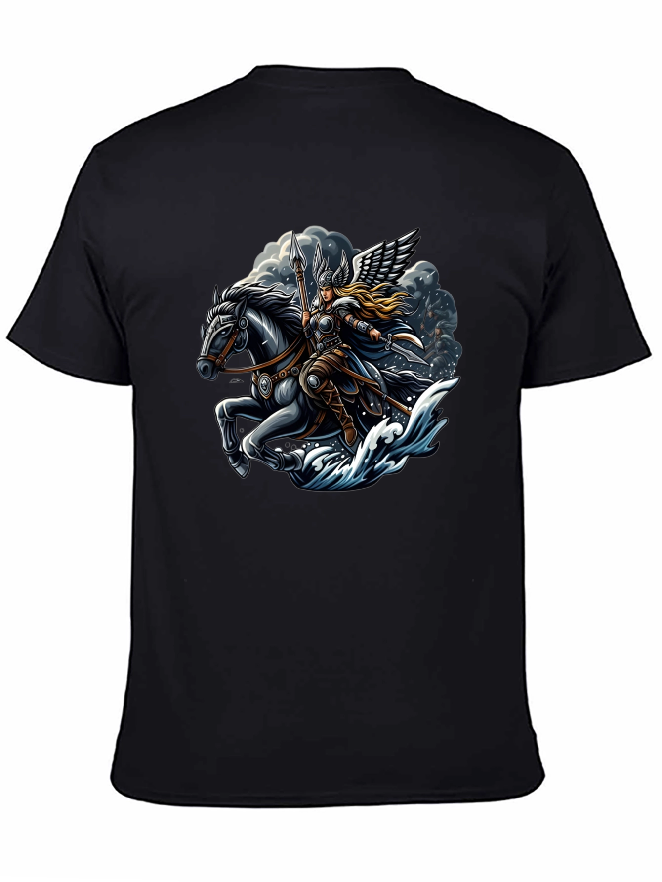 Valkyrie Horse Rider Graphic T-Shirt