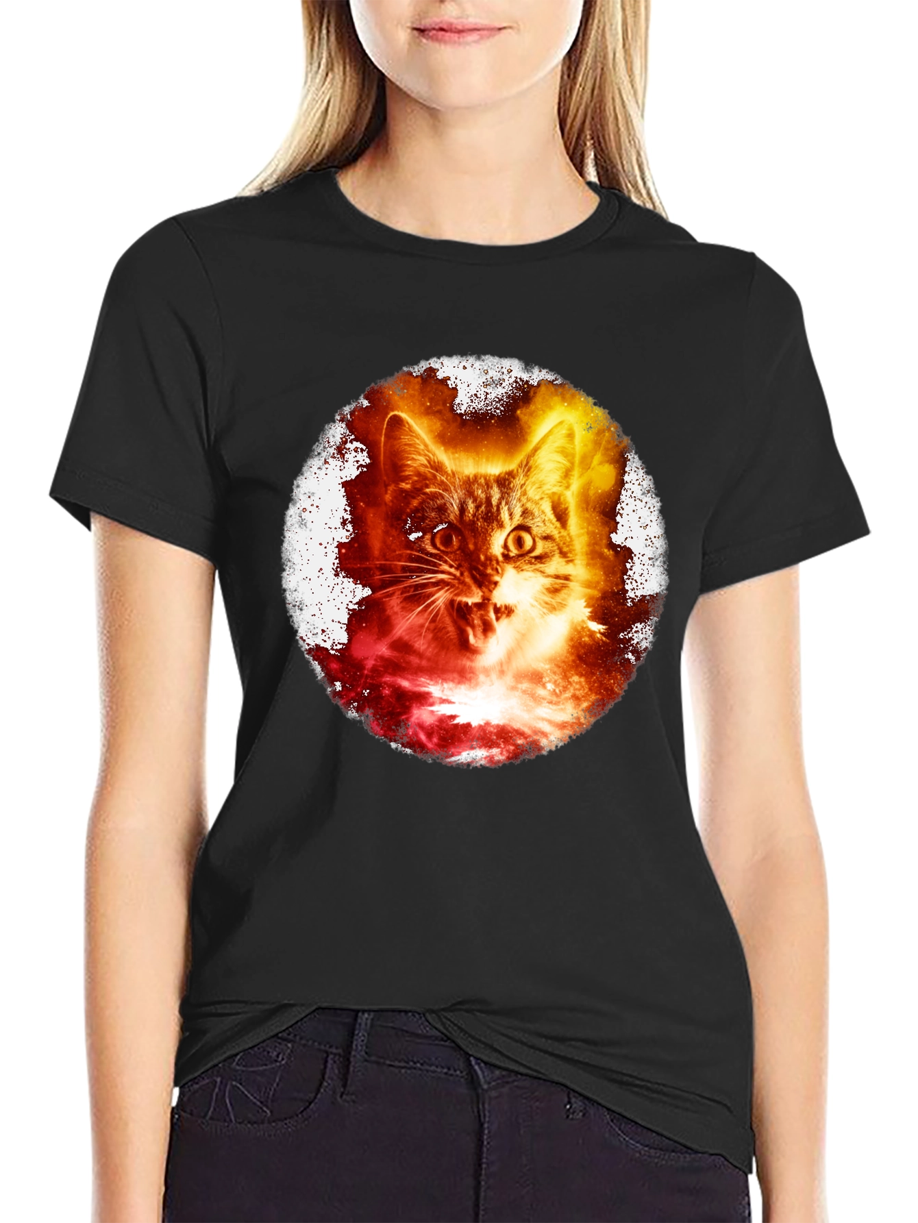 Cosmic Cat T-Shirt - Cool Graphic Tee