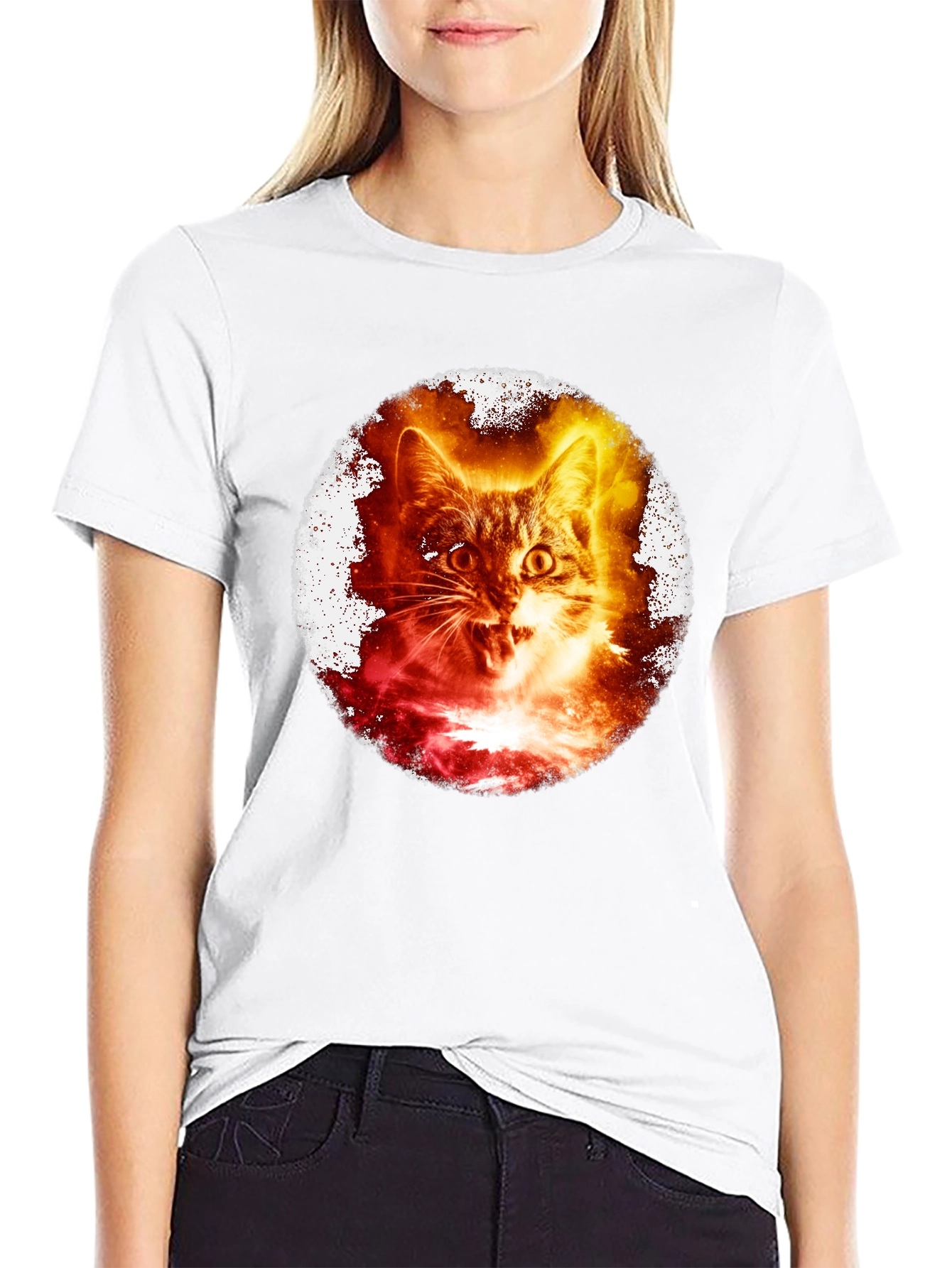 Cosmic Cat T-Shirt - Cool Graphic Tee