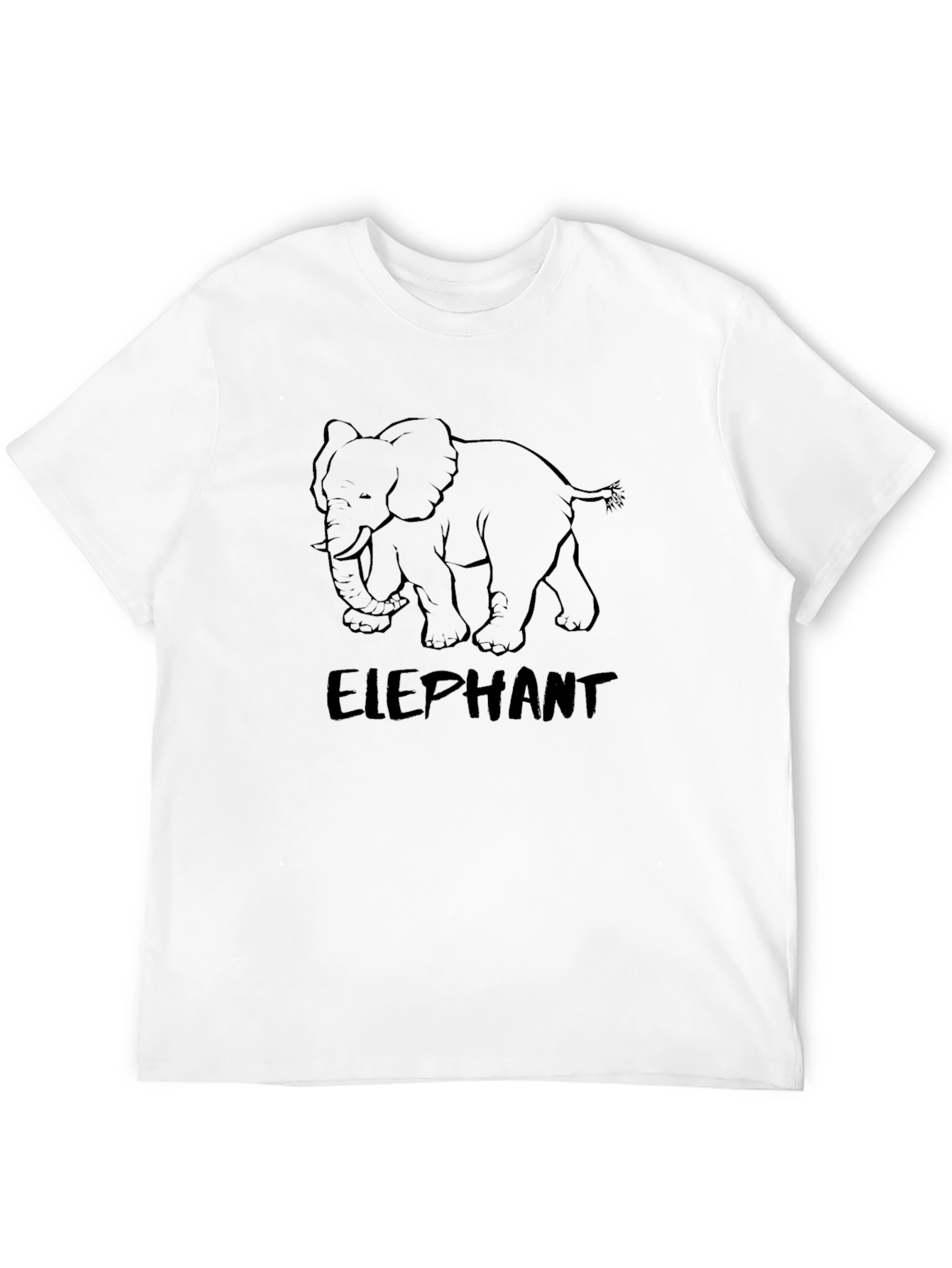 Black Elephant Graphic T-Shirt - Unisex Casual Tee