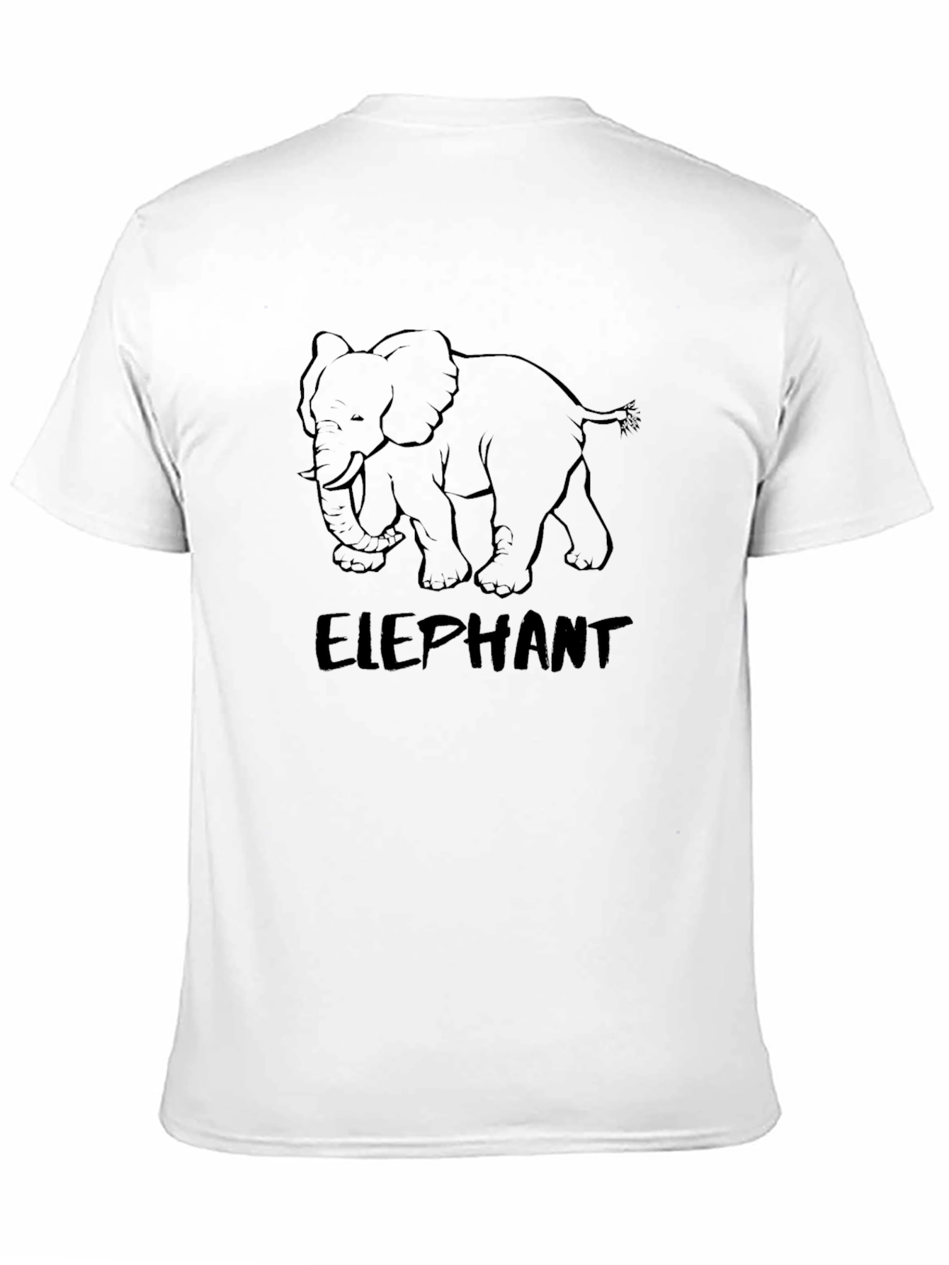 Black Elephant Graphic T-Shirt - Unisex Casual Tee