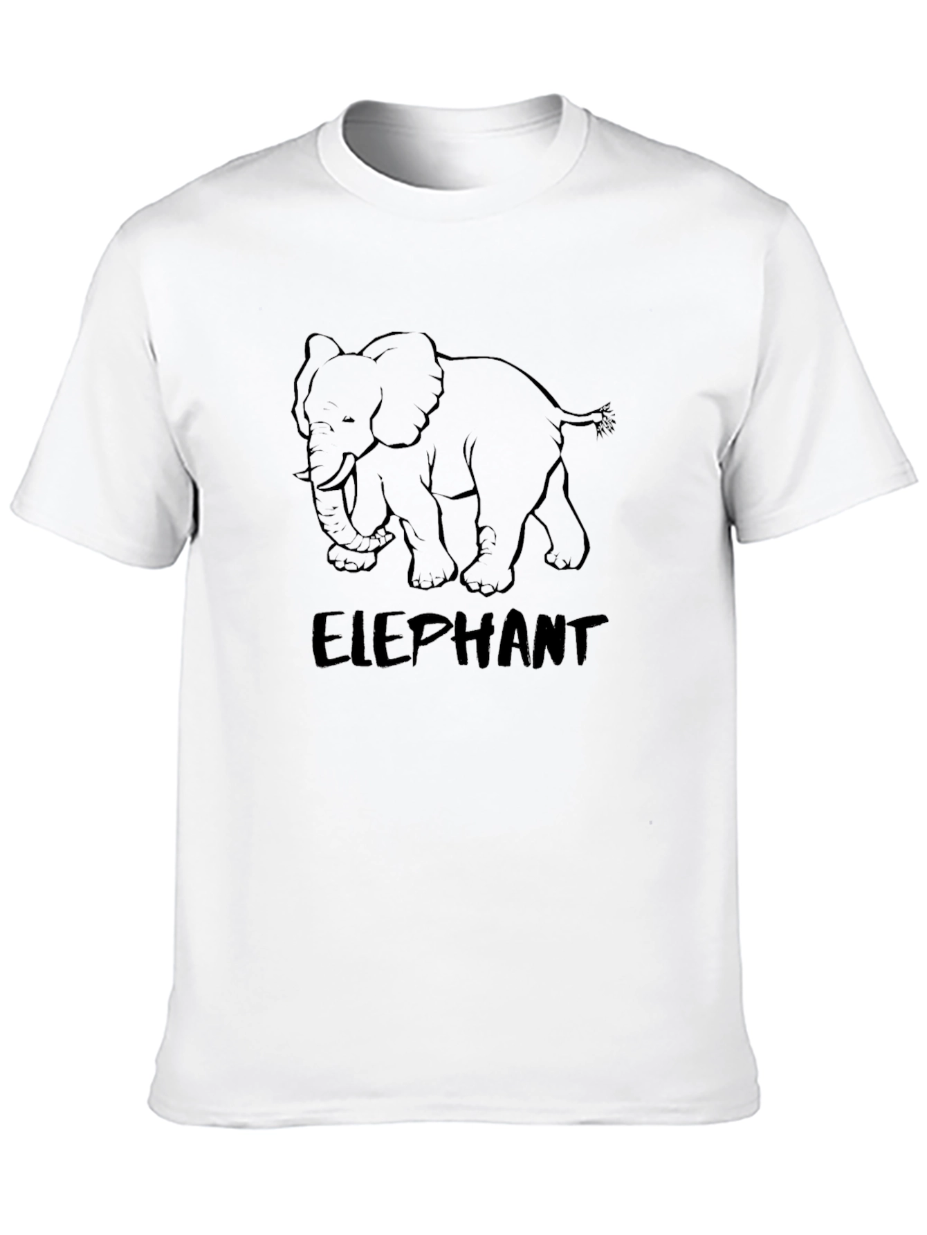 Black Elephant Graphic T-Shirt - Unisex Casual Tee