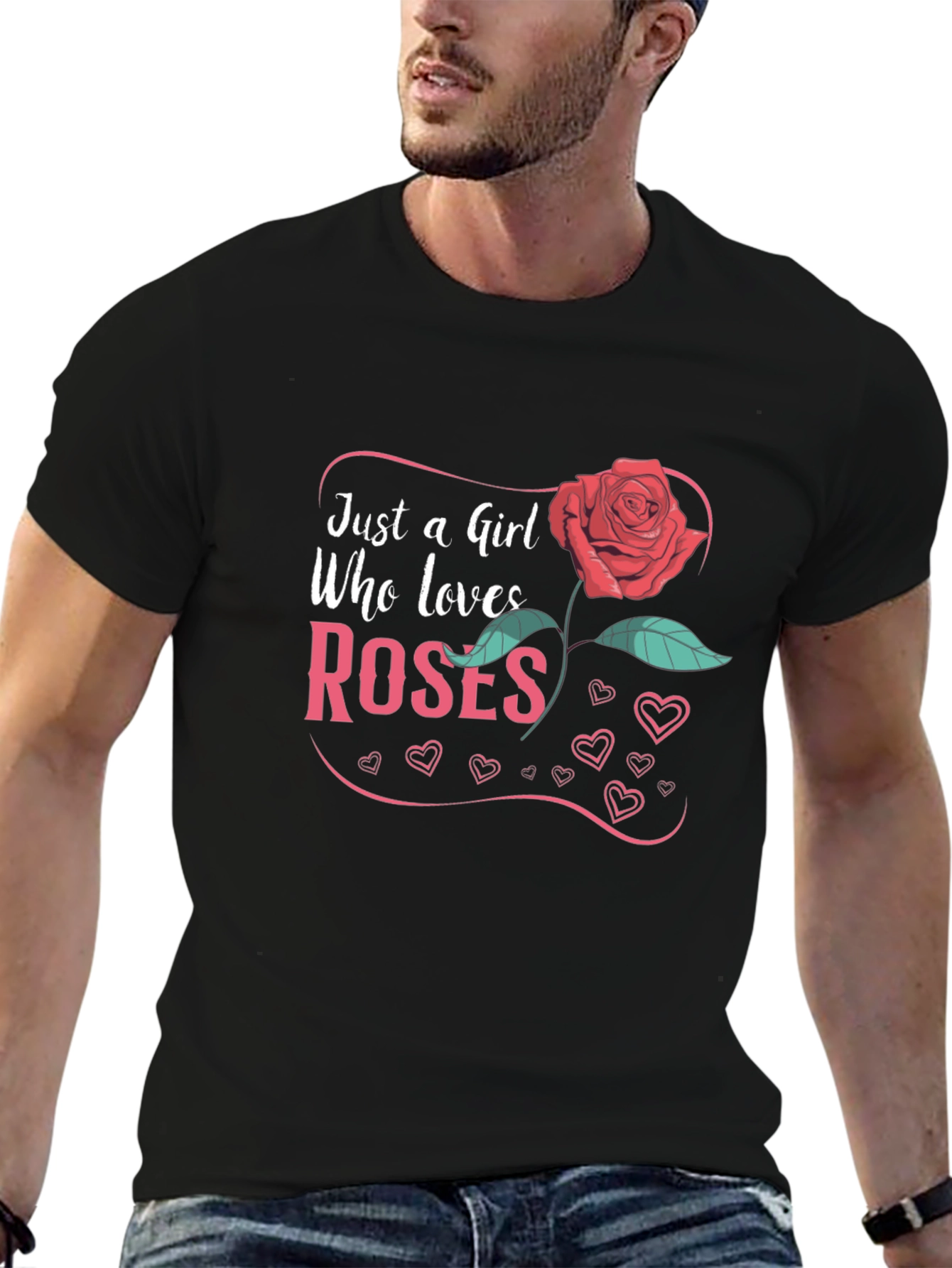 Just A Girl Who Loves Roses T-Shirt