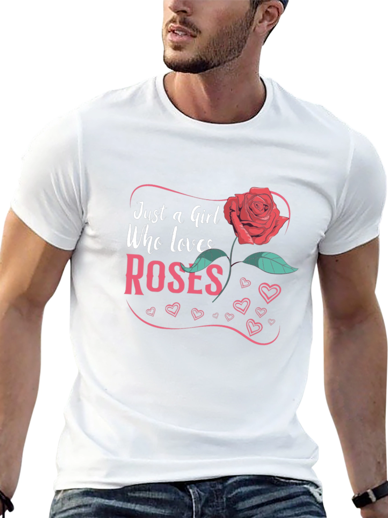 Just A Girl Who Loves Roses T-Shirt