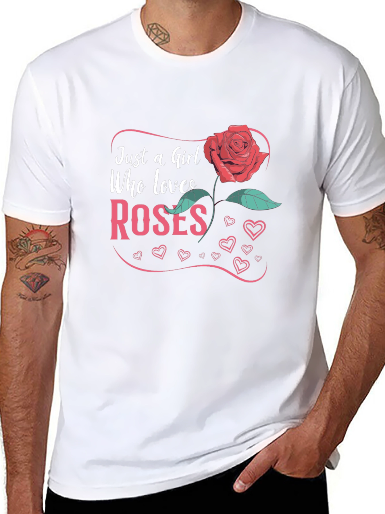 Just A Girl Who Loves Roses T-Shirt