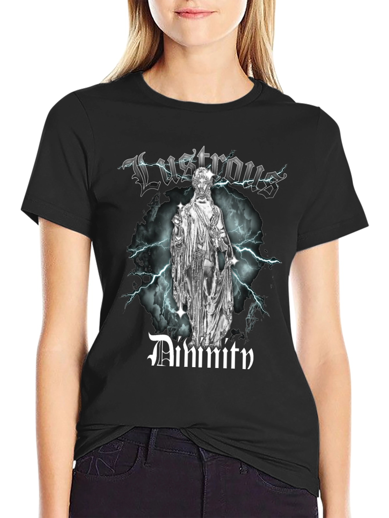 Lustrous Divinity T-Shirt: Bold Graphic Tee