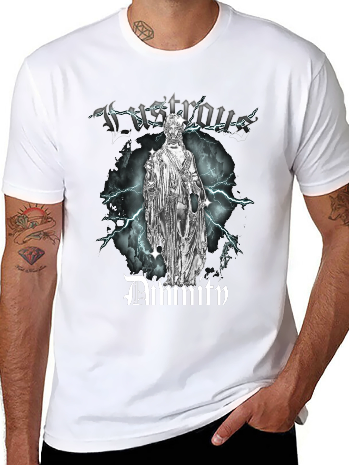 Lustrous Divinity T-Shirt: Bold Graphic Tee
