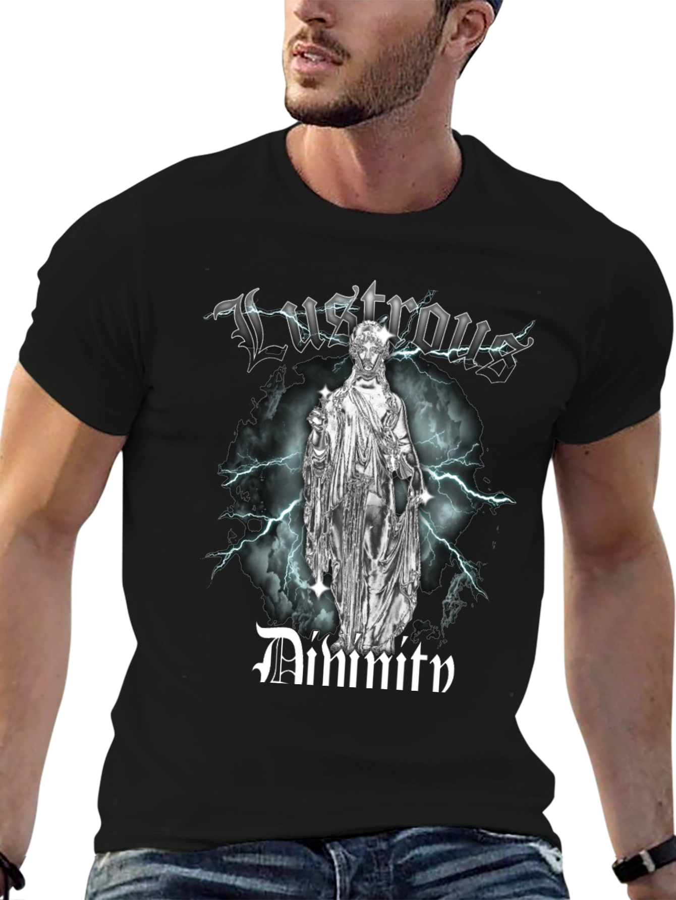 Lustrous Divinity T-Shirt: Bold Graphic Tee