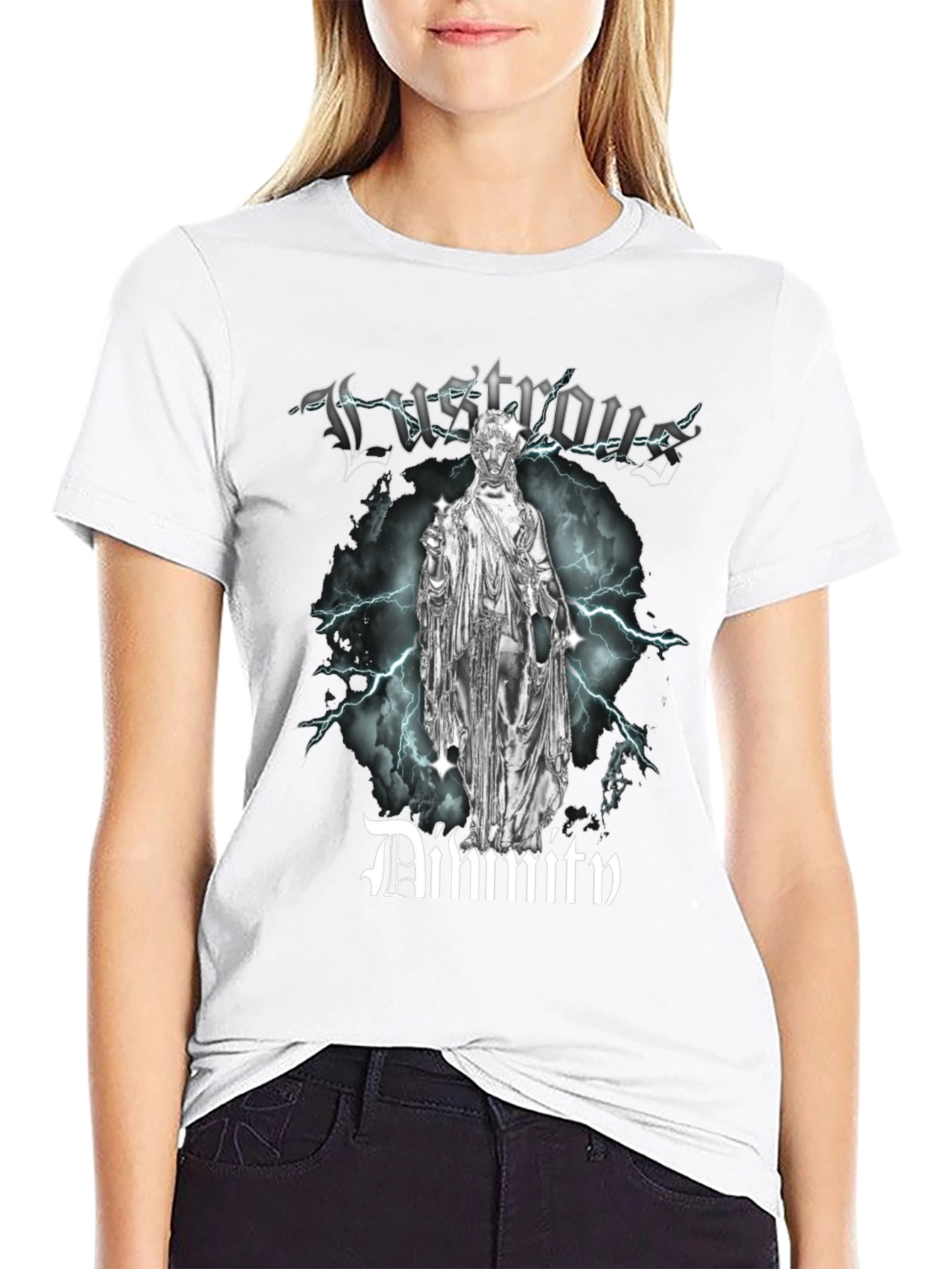 Lustrous Divinity T-Shirt: Bold Graphic Tee