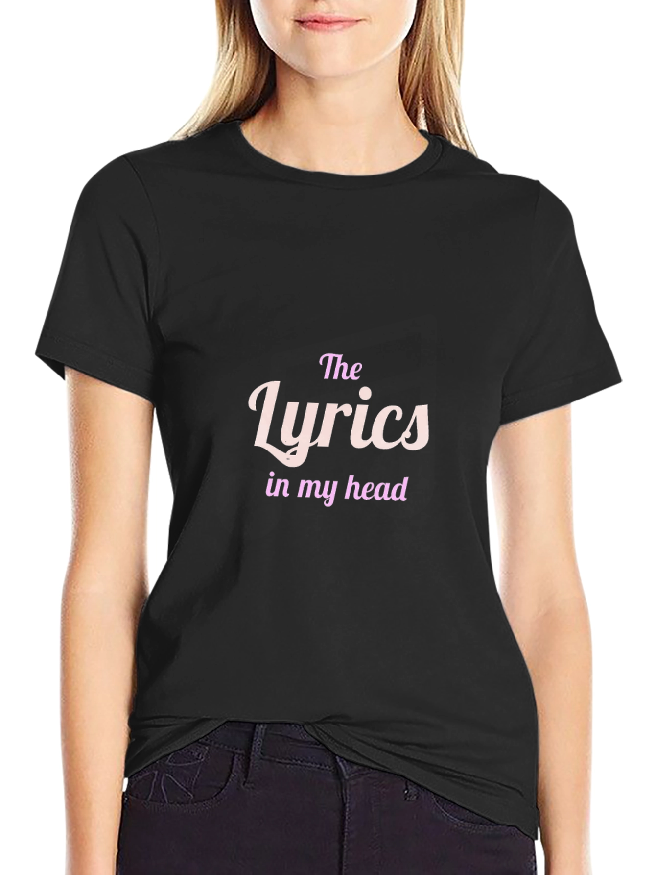 The Lyrics in my Head Black T-Shirt