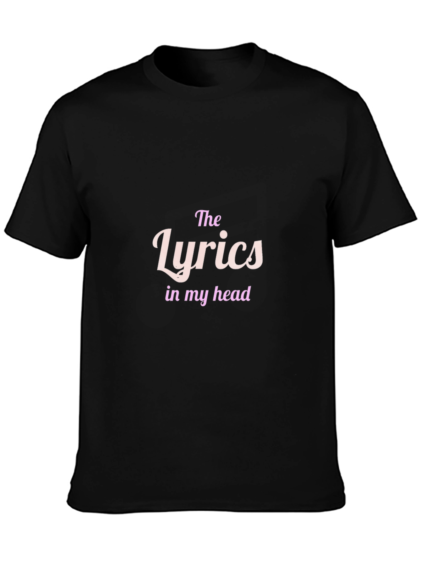 The Lyrics in my Head Black T-Shirt