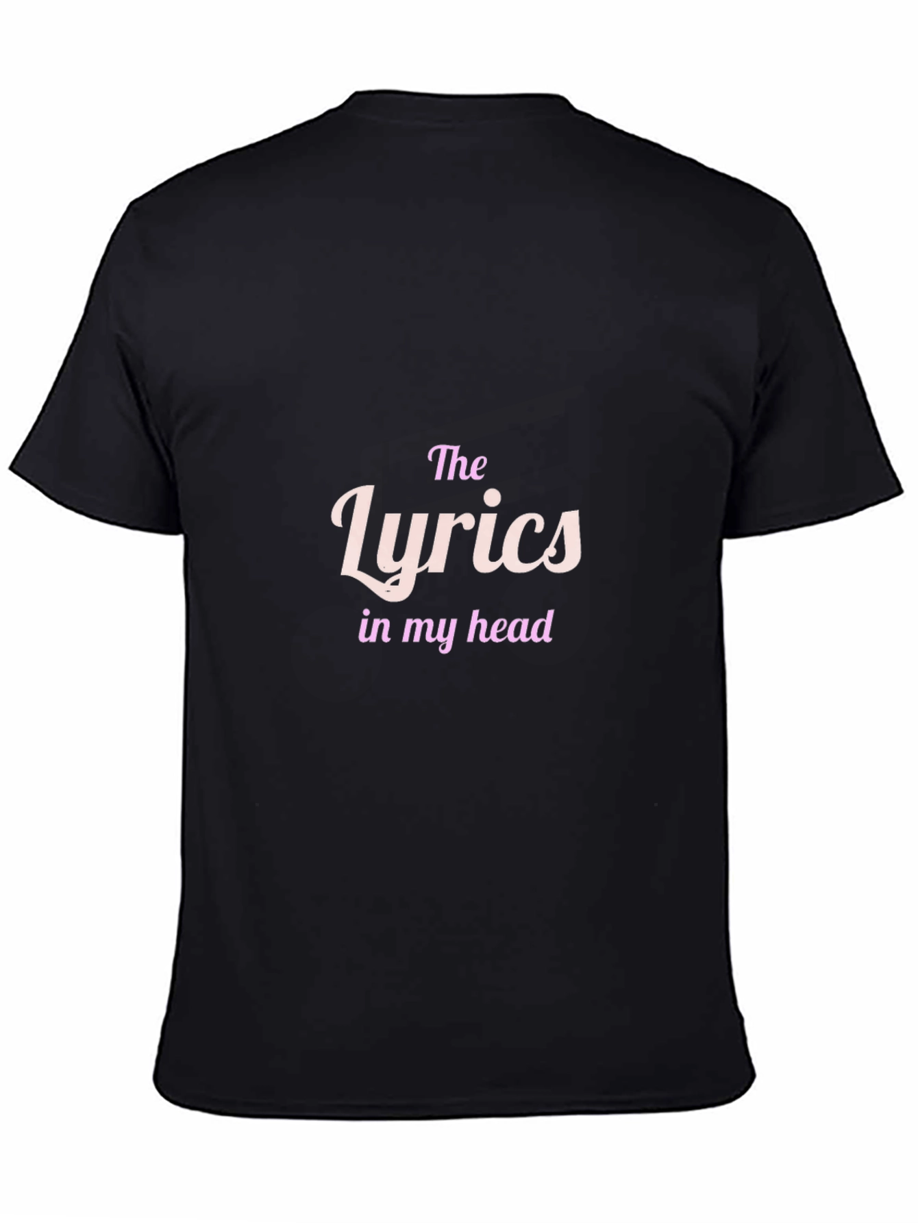 The Lyrics in my Head Black T-Shirt