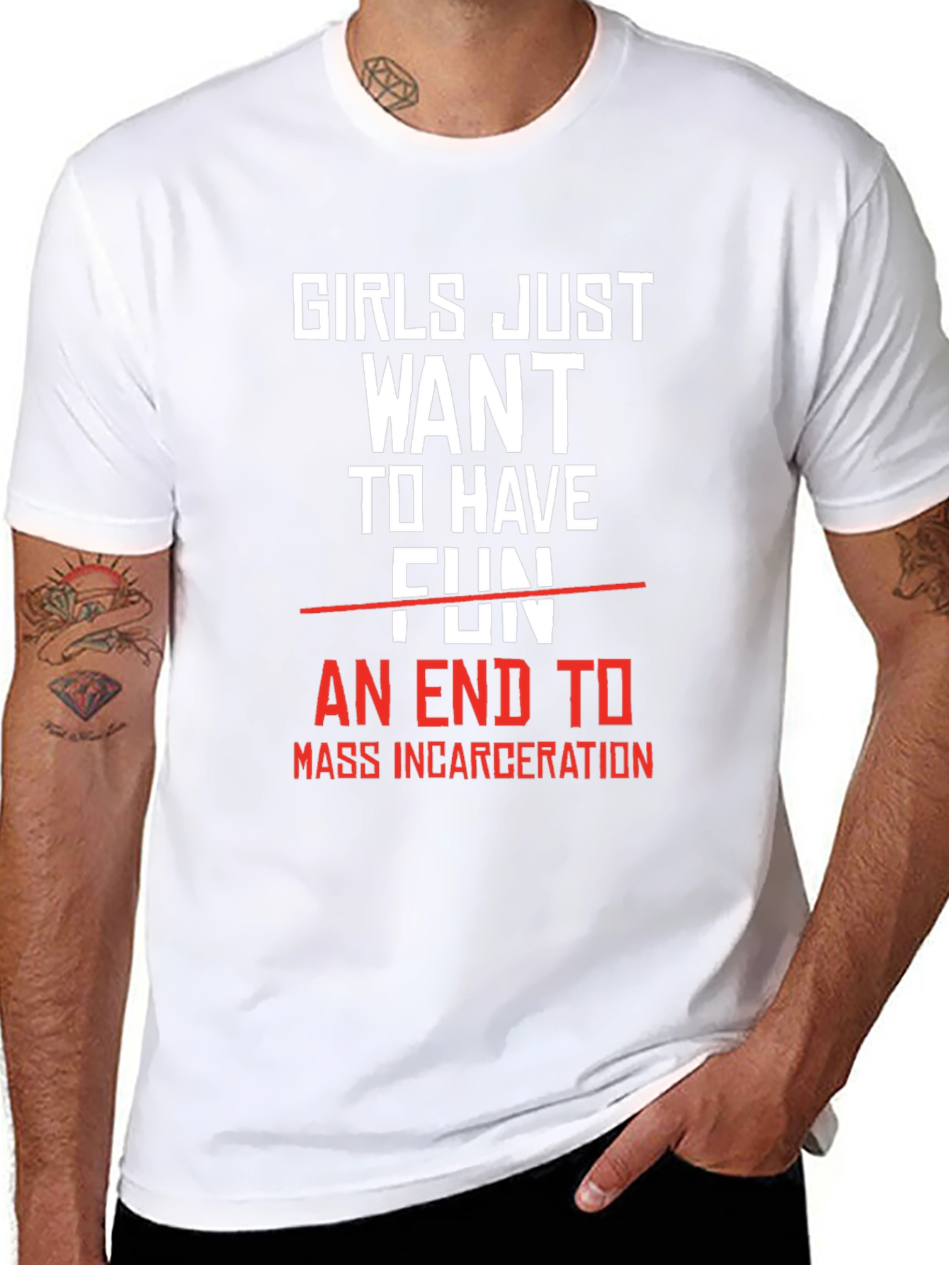 Girls Want End to Mass Incarceration T-Shirt