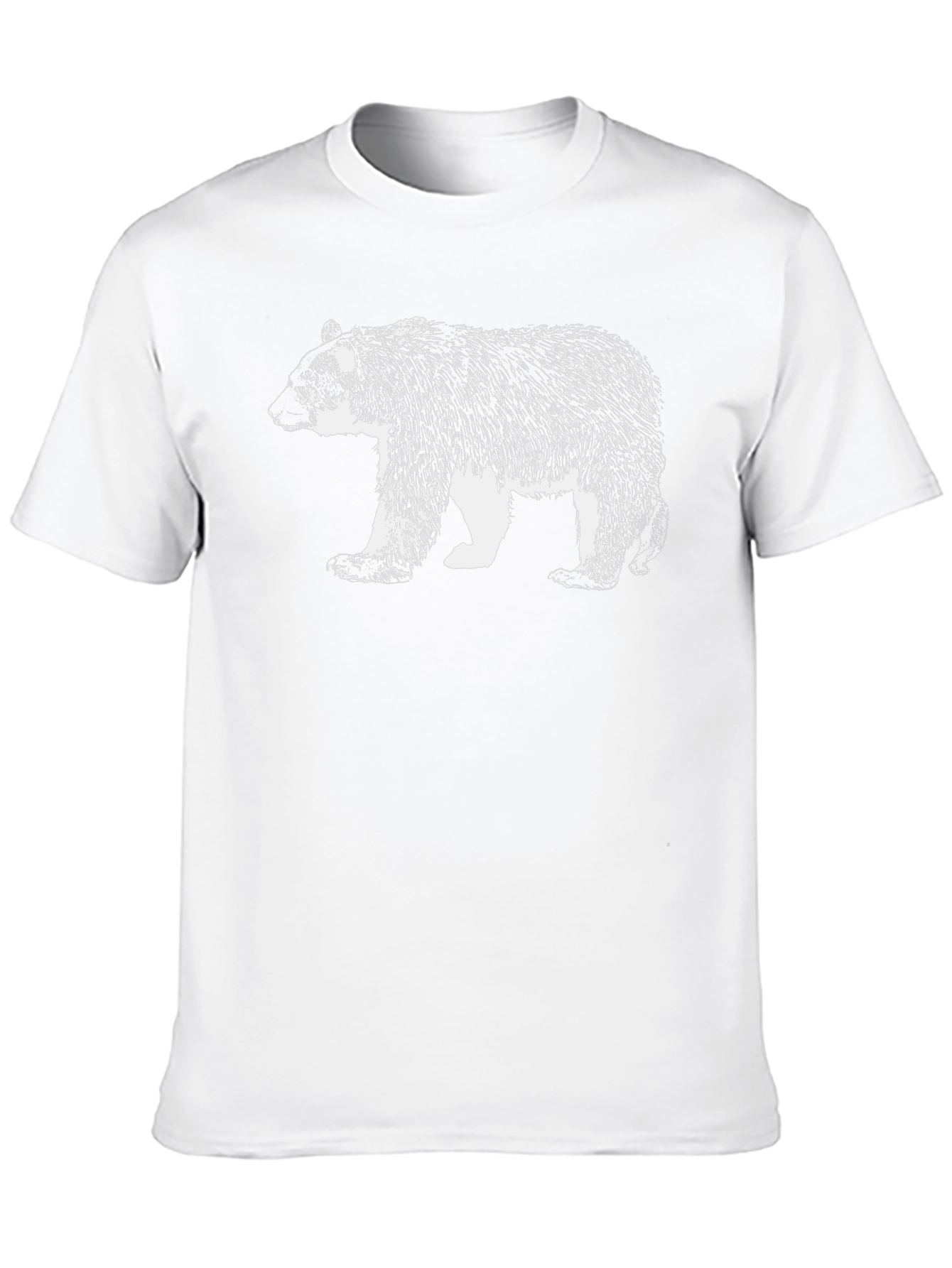 Cool Bear Graphic Black T-Shirt for Men