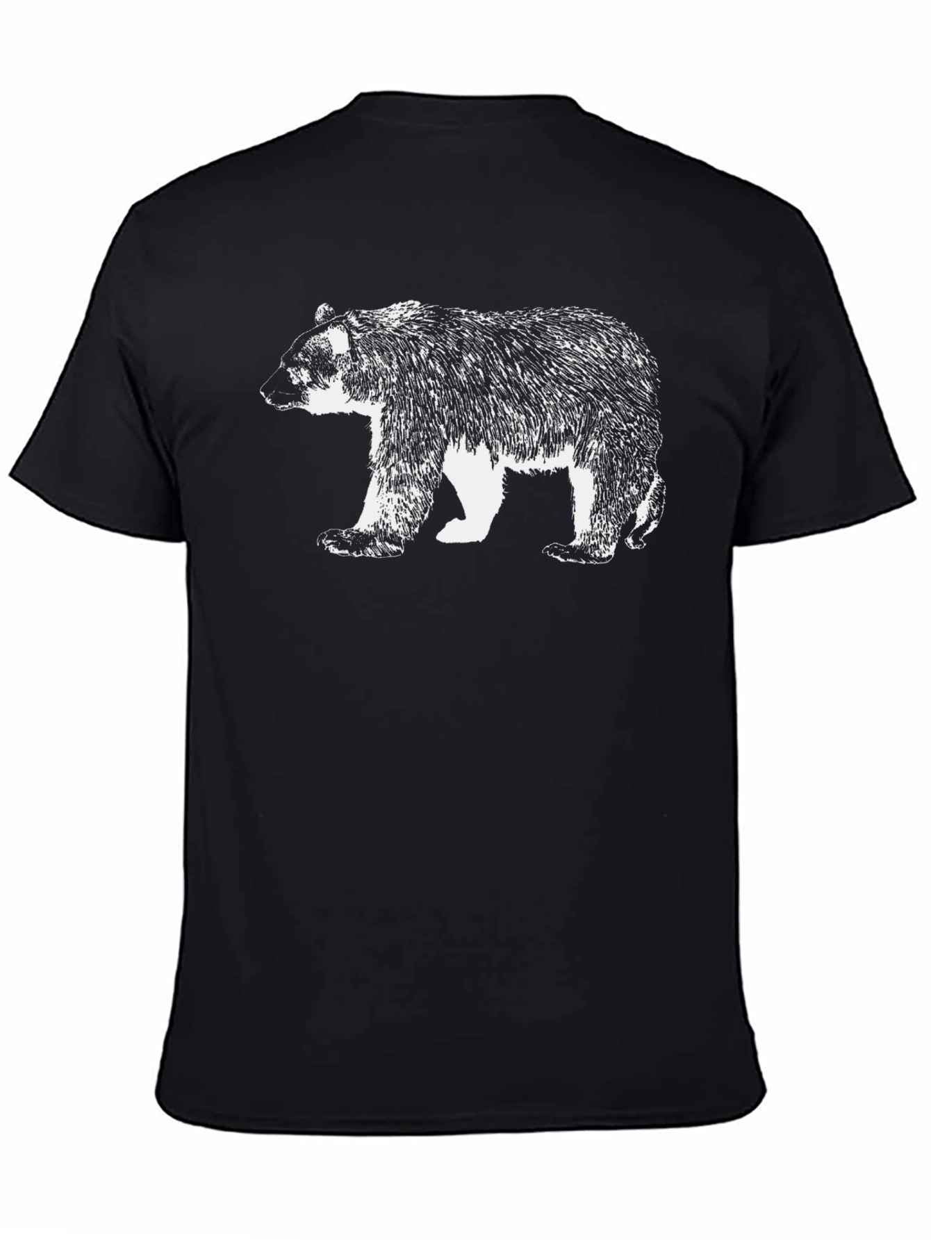 Cool Bear Graphic Black T-Shirt for Men