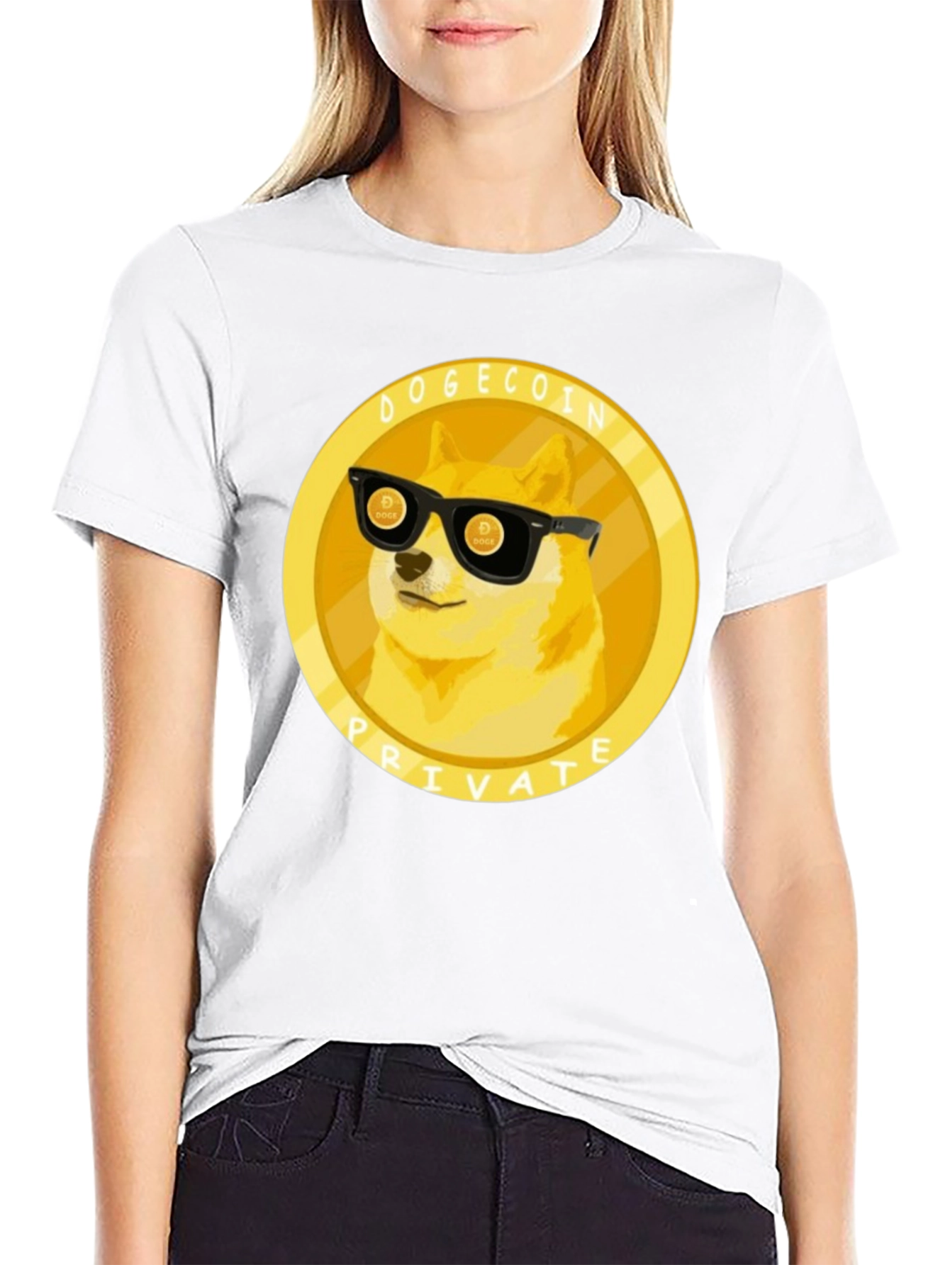 Dogecoin Private T-Shirt - Black Crypto Tee