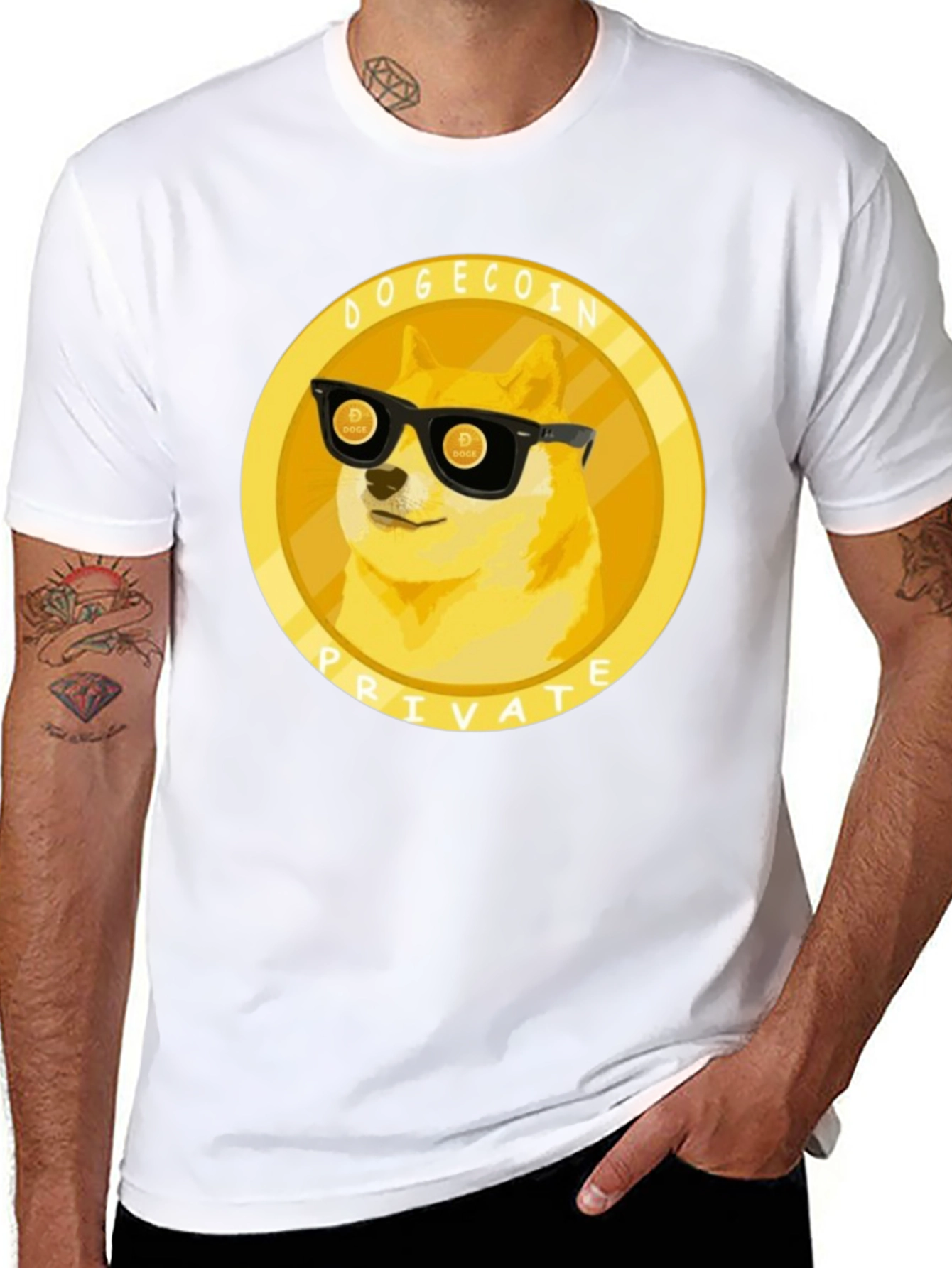 Dogecoin Private T-Shirt - Black Crypto Tee