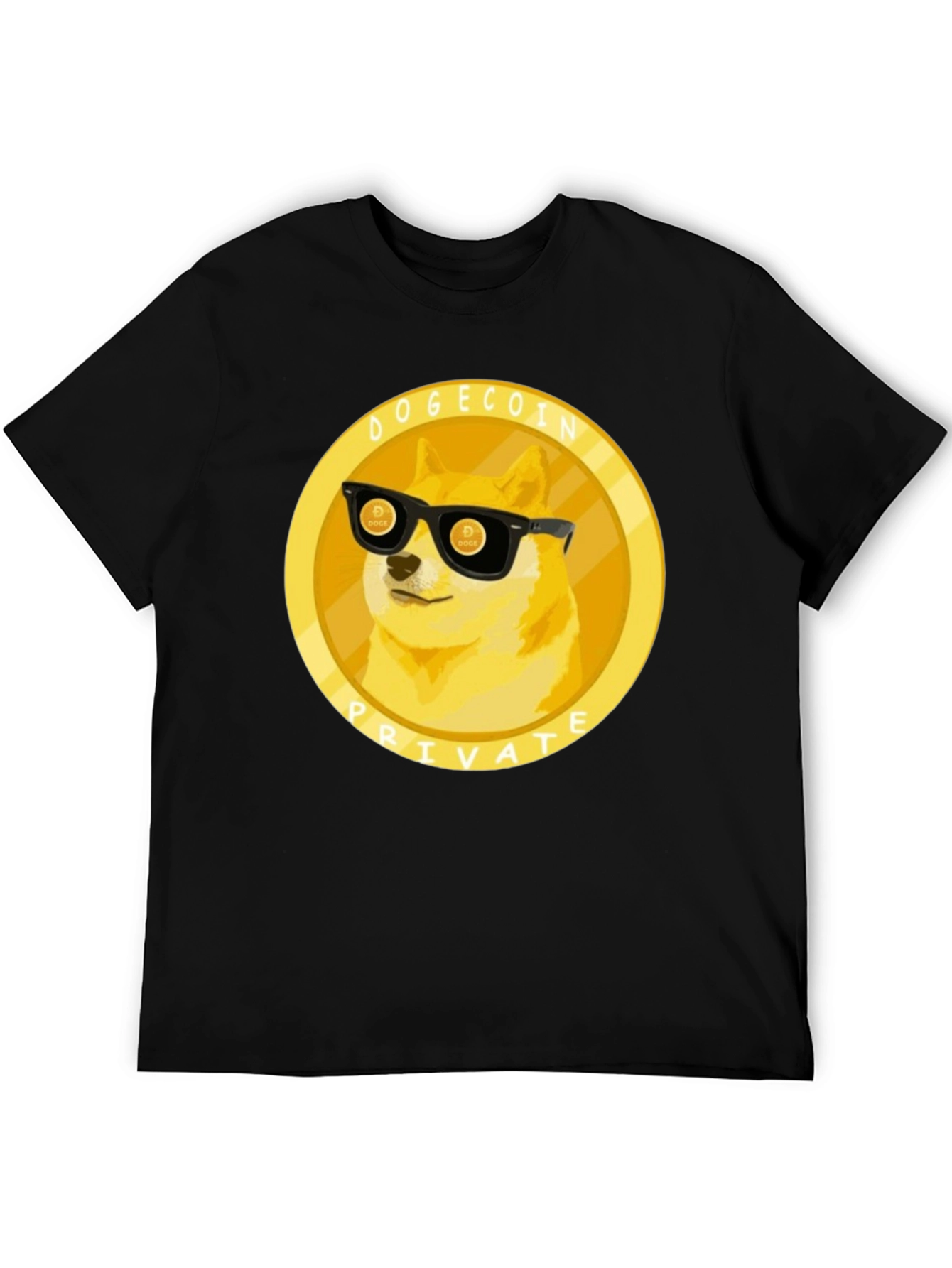 Dogecoin Private T-Shirt - Black Crypto Tee
