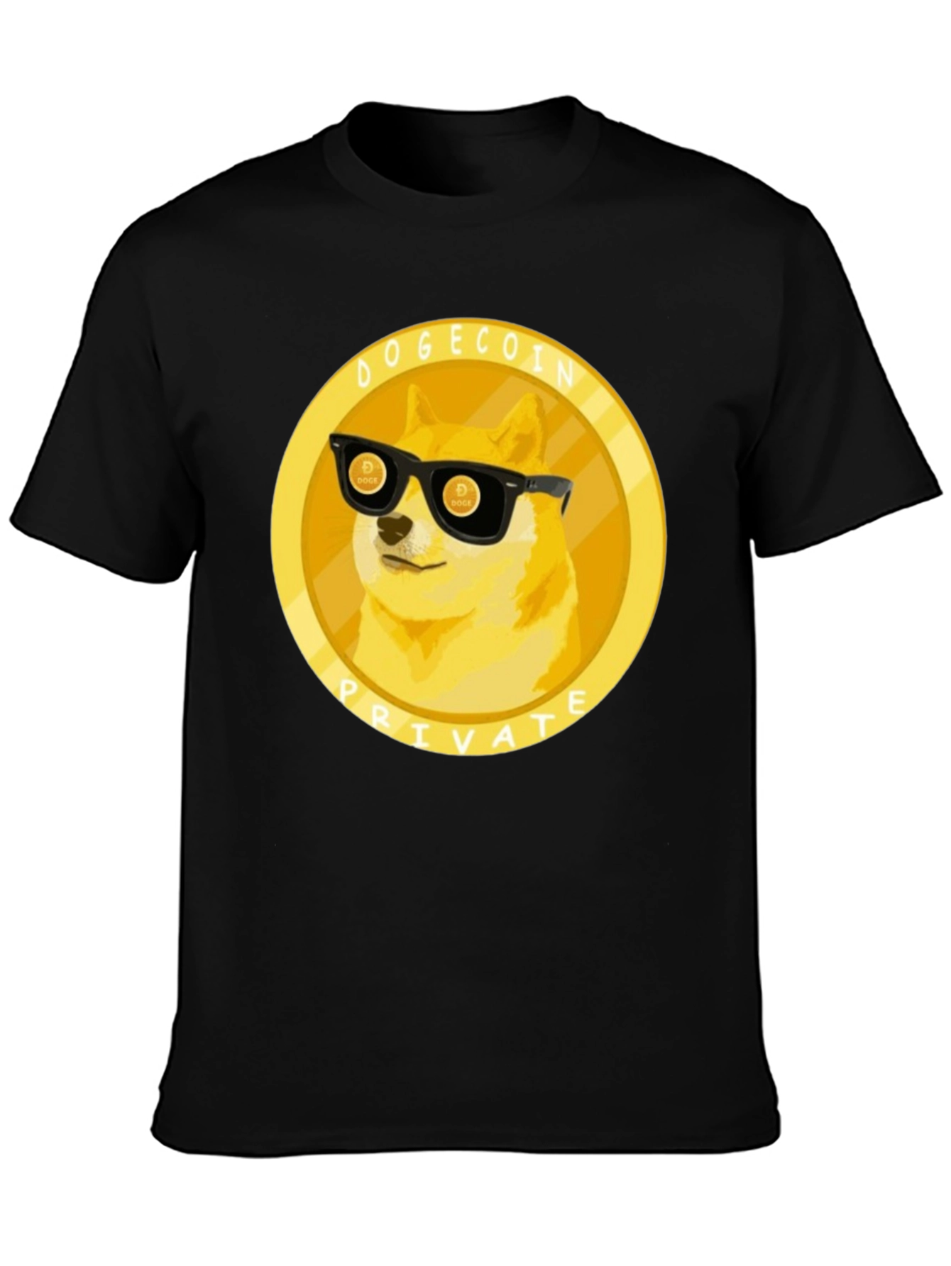Dogecoin Private T-Shirt - Black Crypto Tee