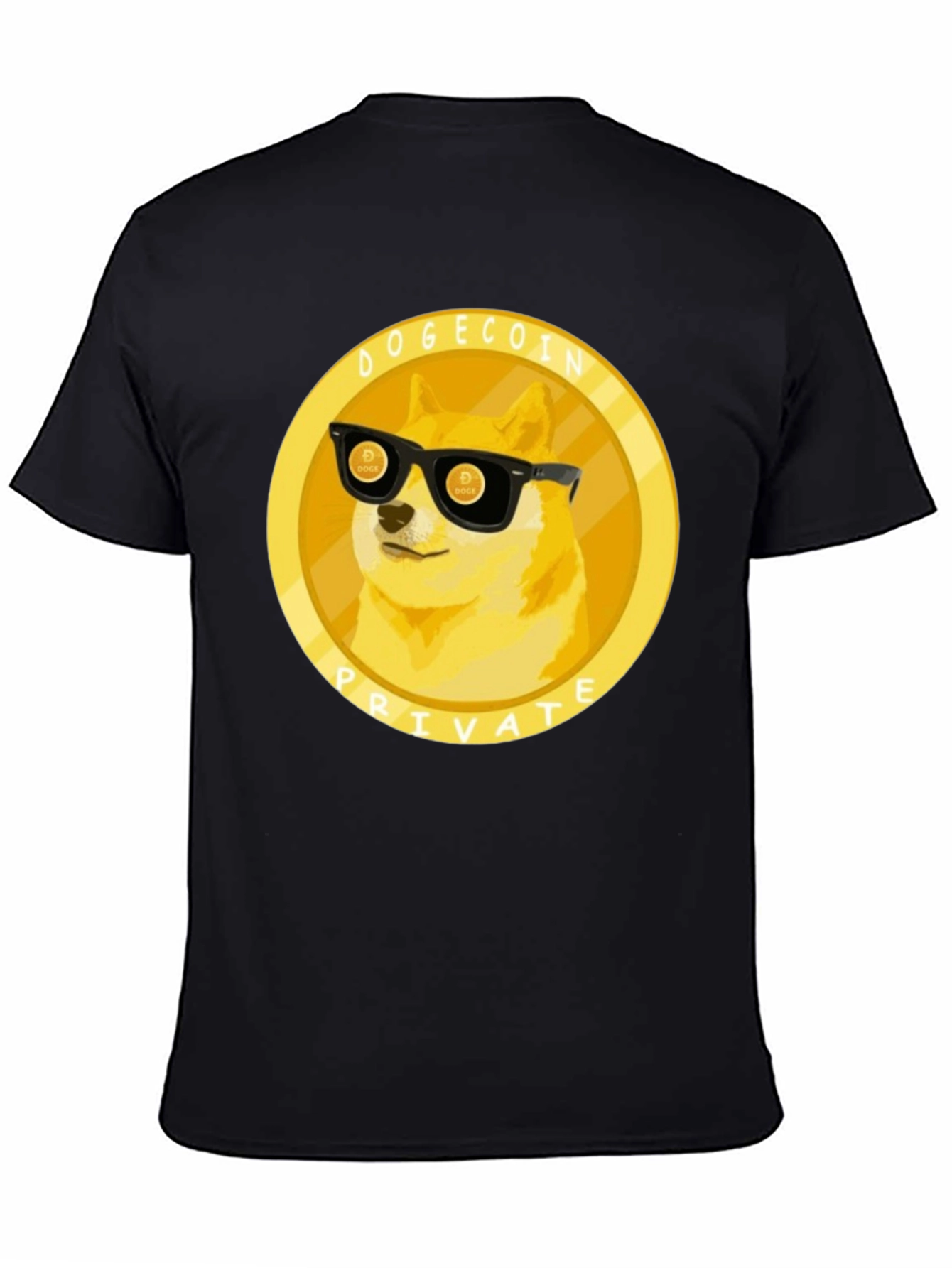 Dogecoin Private T-Shirt - Black Crypto Tee