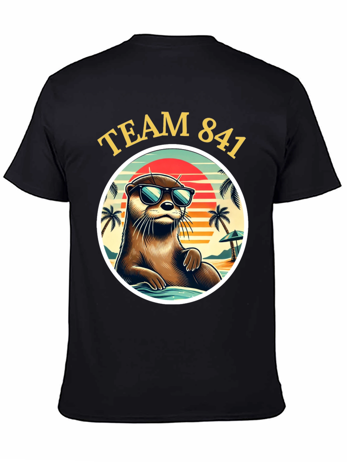 Team 841 Otter T-Shirt - Cool Beach Vibes