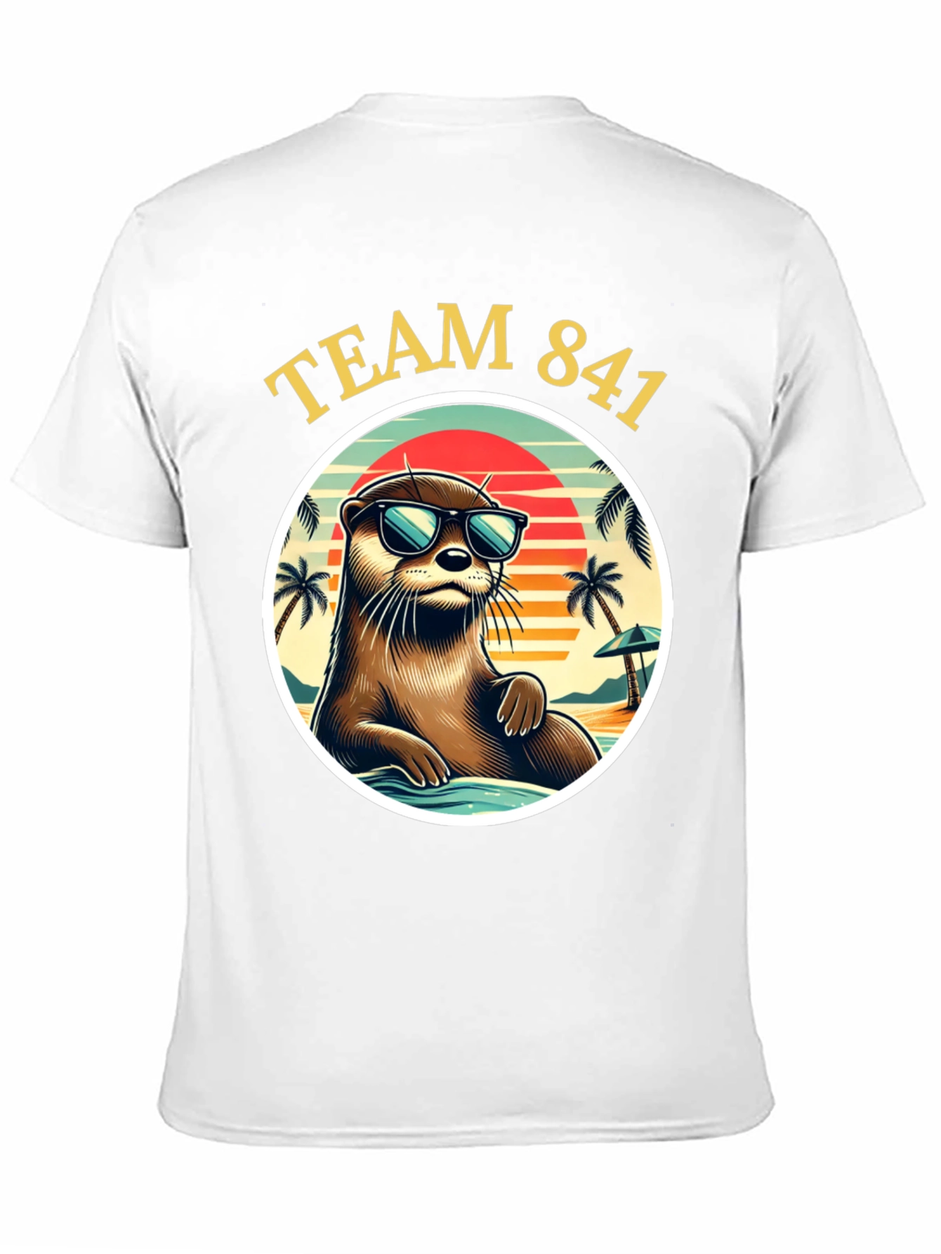Team 841 Otter T-Shirt - Cool Beach Vibes