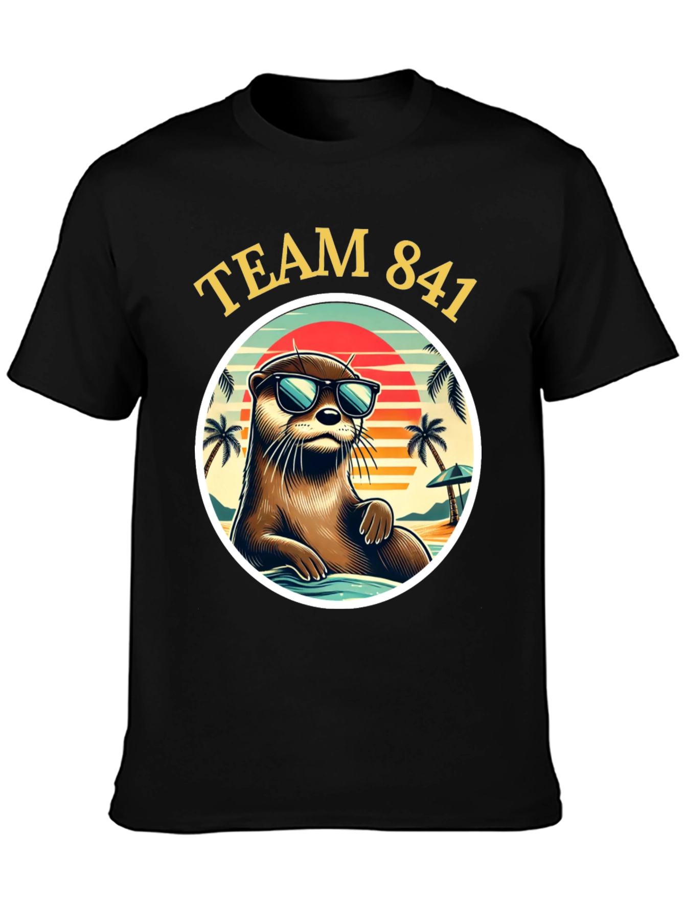 Team 841 Otter T-Shirt - Cool Beach Vibes