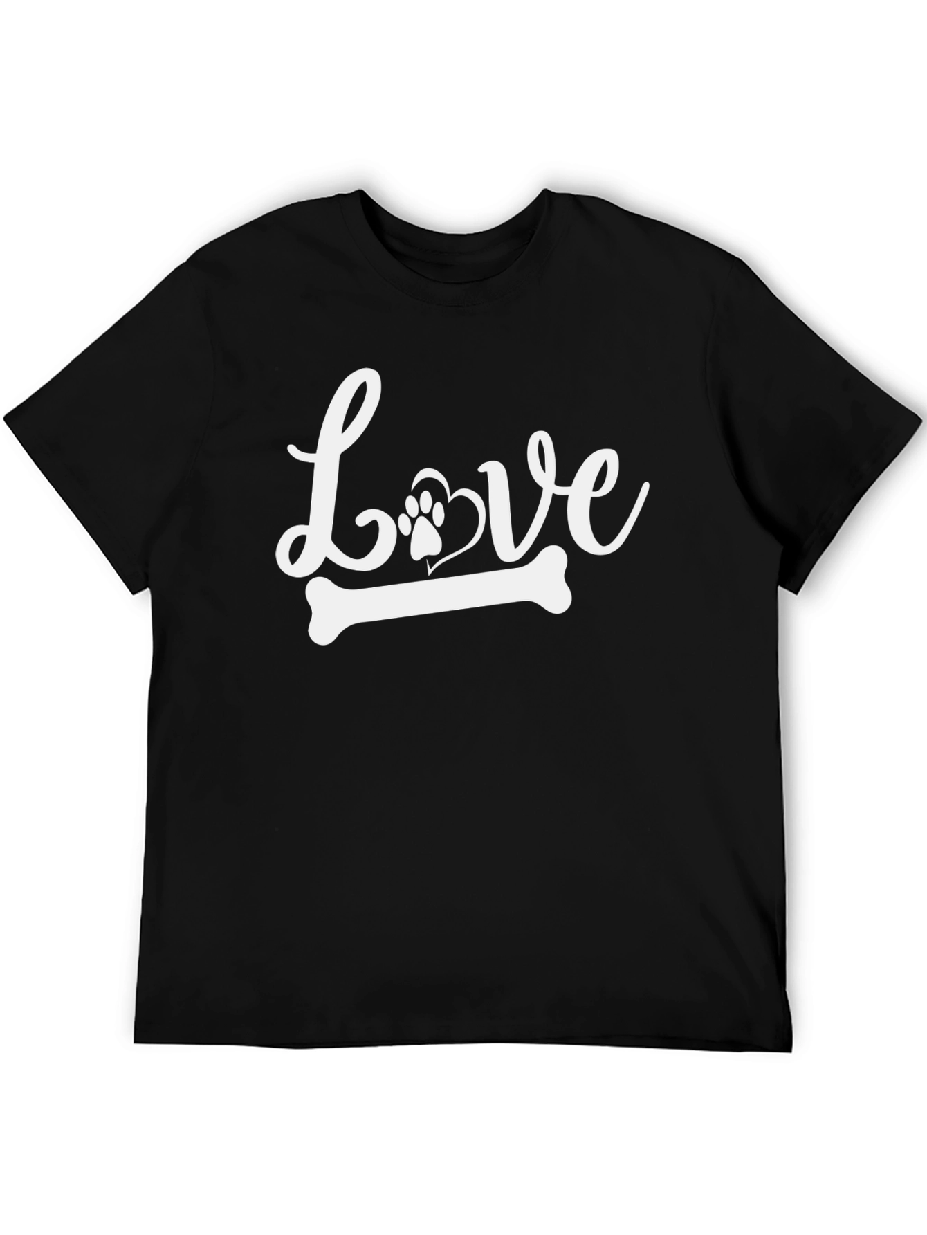 Love Dog Paw Bone Graphic Tee