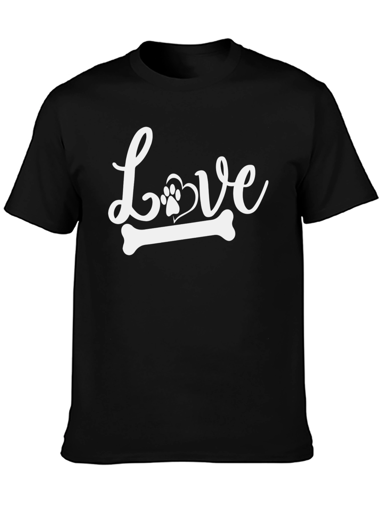 Love Dog Paw Bone Graphic Tee