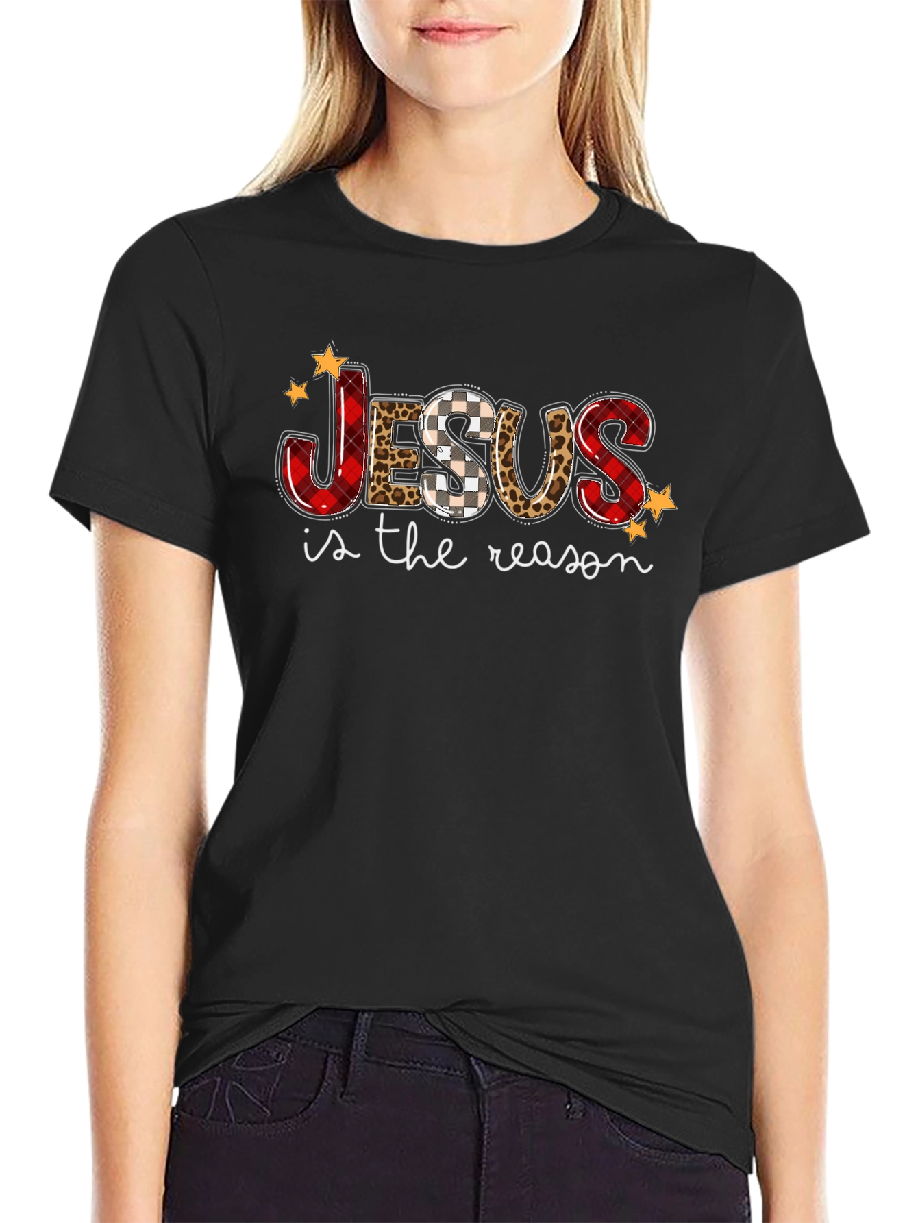 Jesus is the Reason Tee - Holiday Graphic T-Shirt