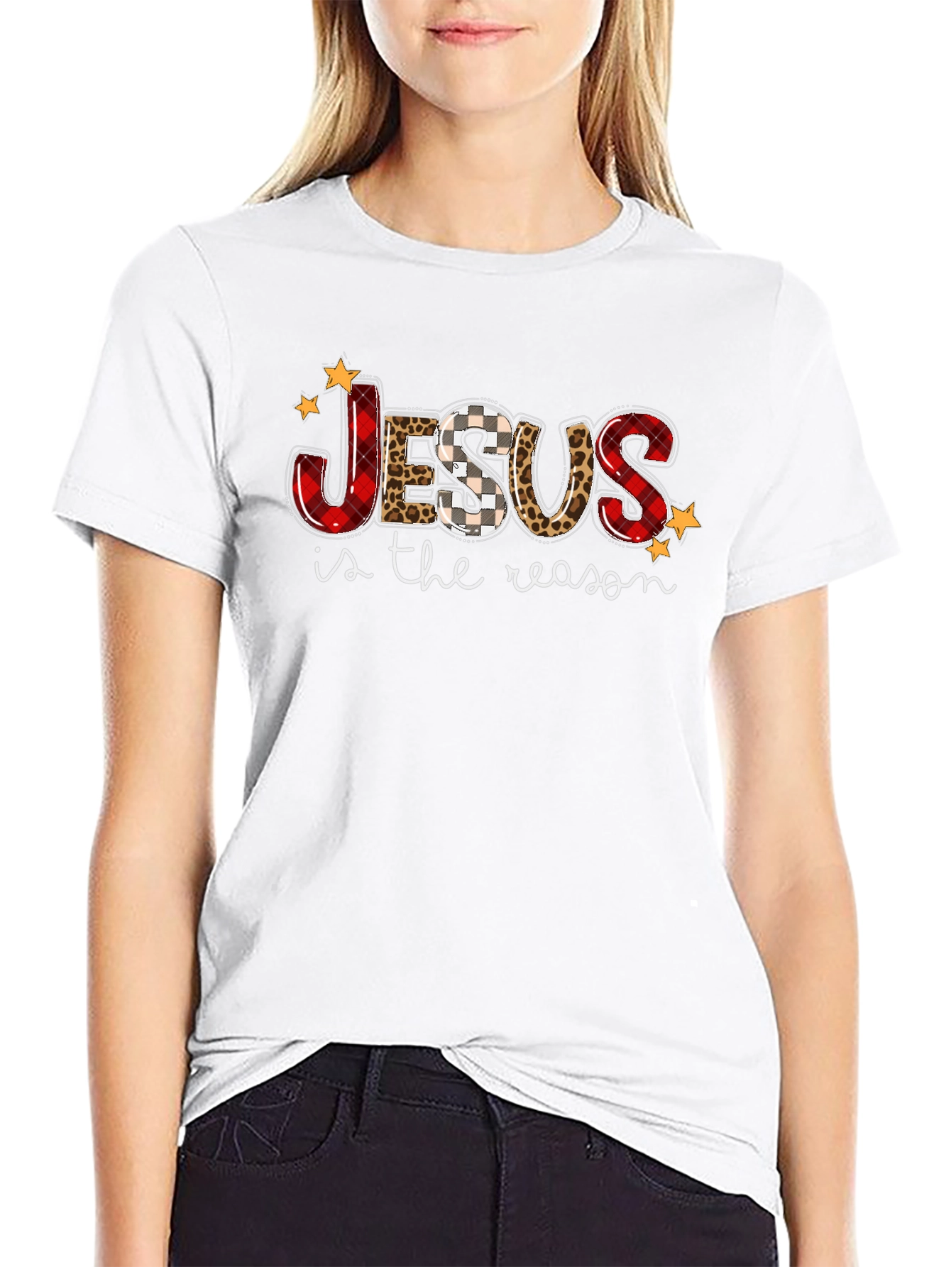 Jesus is the Reason Tee - Holiday Graphic T-Shirt