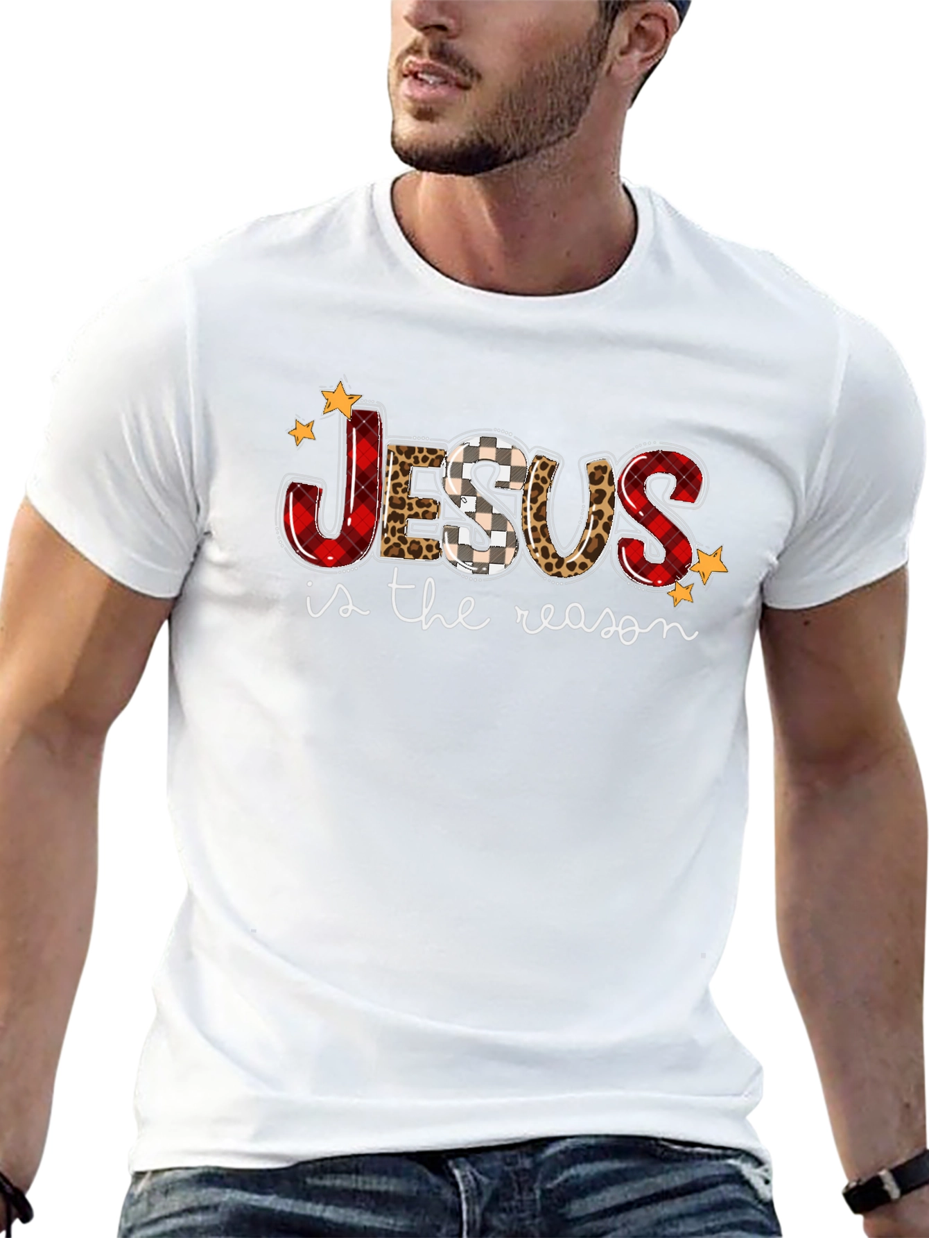 Jesus is the Reason Tee - Holiday Graphic T-Shirt
