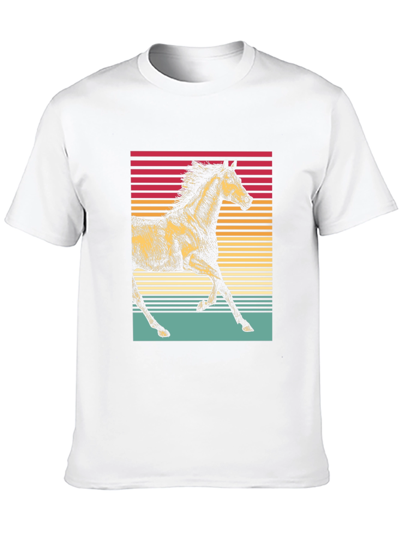 Retro Horse Graphic Tee - Stylish Equestrian Shirt