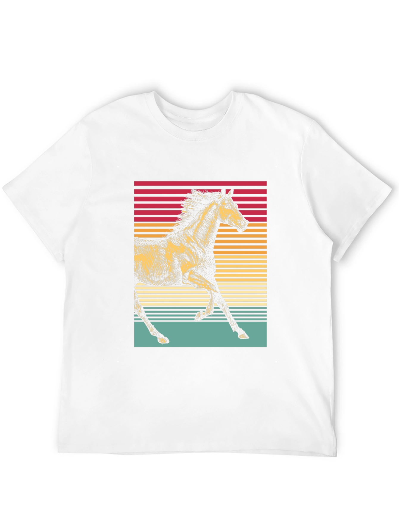 Retro Horse Graphic Tee - Stylish Equestrian Shirt