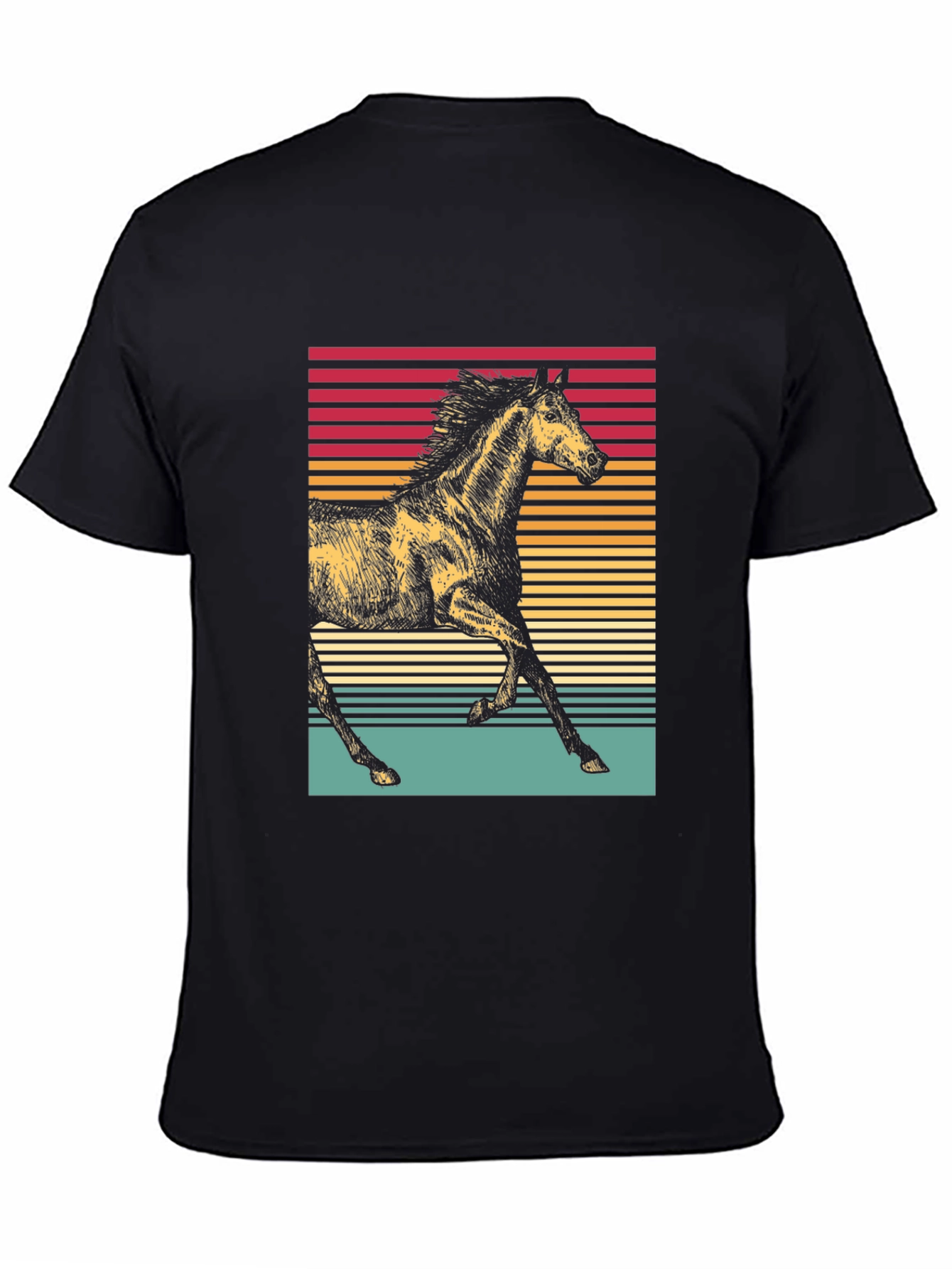 Retro Horse Graphic Tee - Stylish Equestrian Shirt