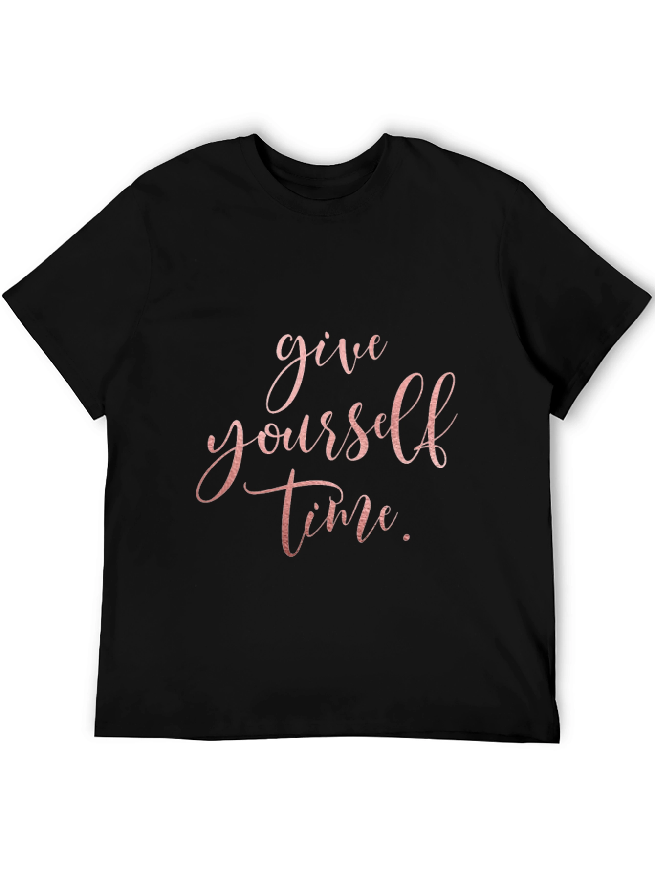 Give Yourself Time Black Graphic Tee