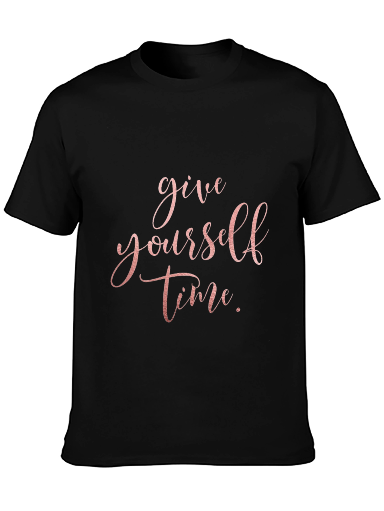 Give Yourself Time Black Graphic Tee