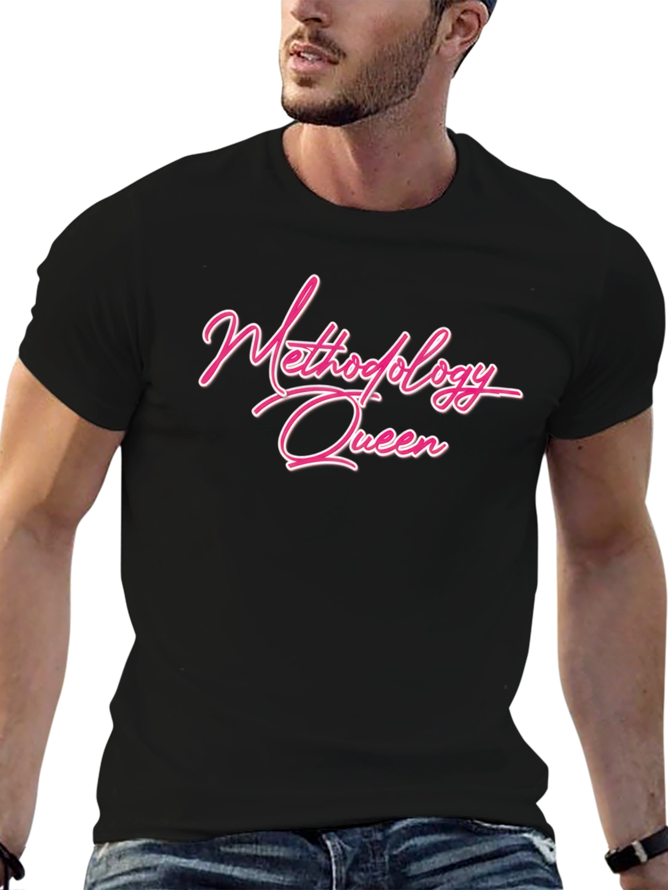 Methodology Queen Graphic Tee - Black