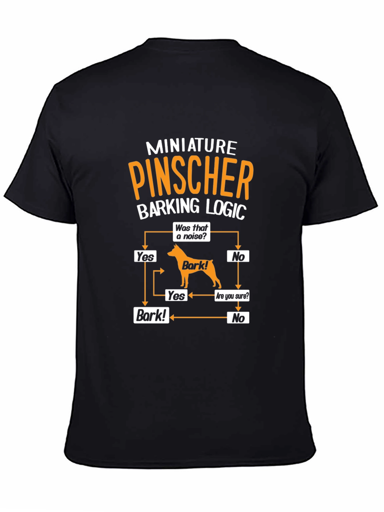 Miniature Pinscher Barking Logic Graphic Tee