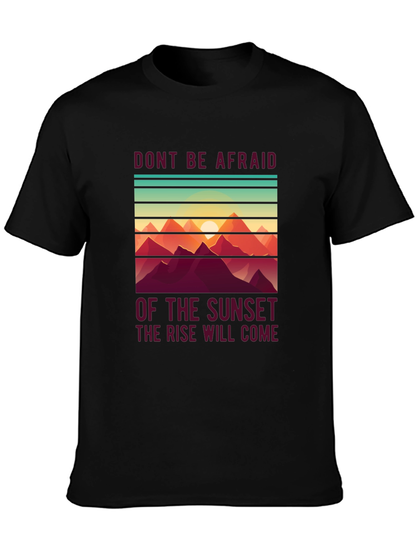 Sunset Rise T-Shirt - Inspirational Design