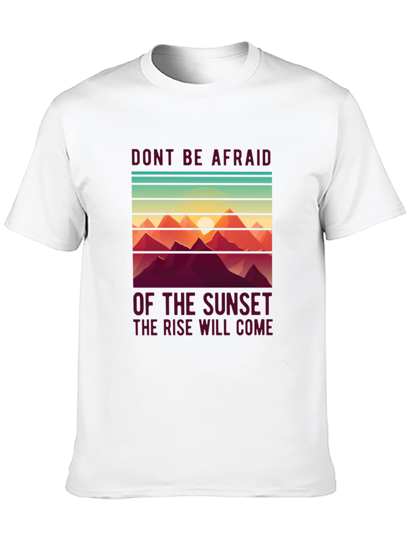 Sunset Rise T-Shirt - Inspirational Design
