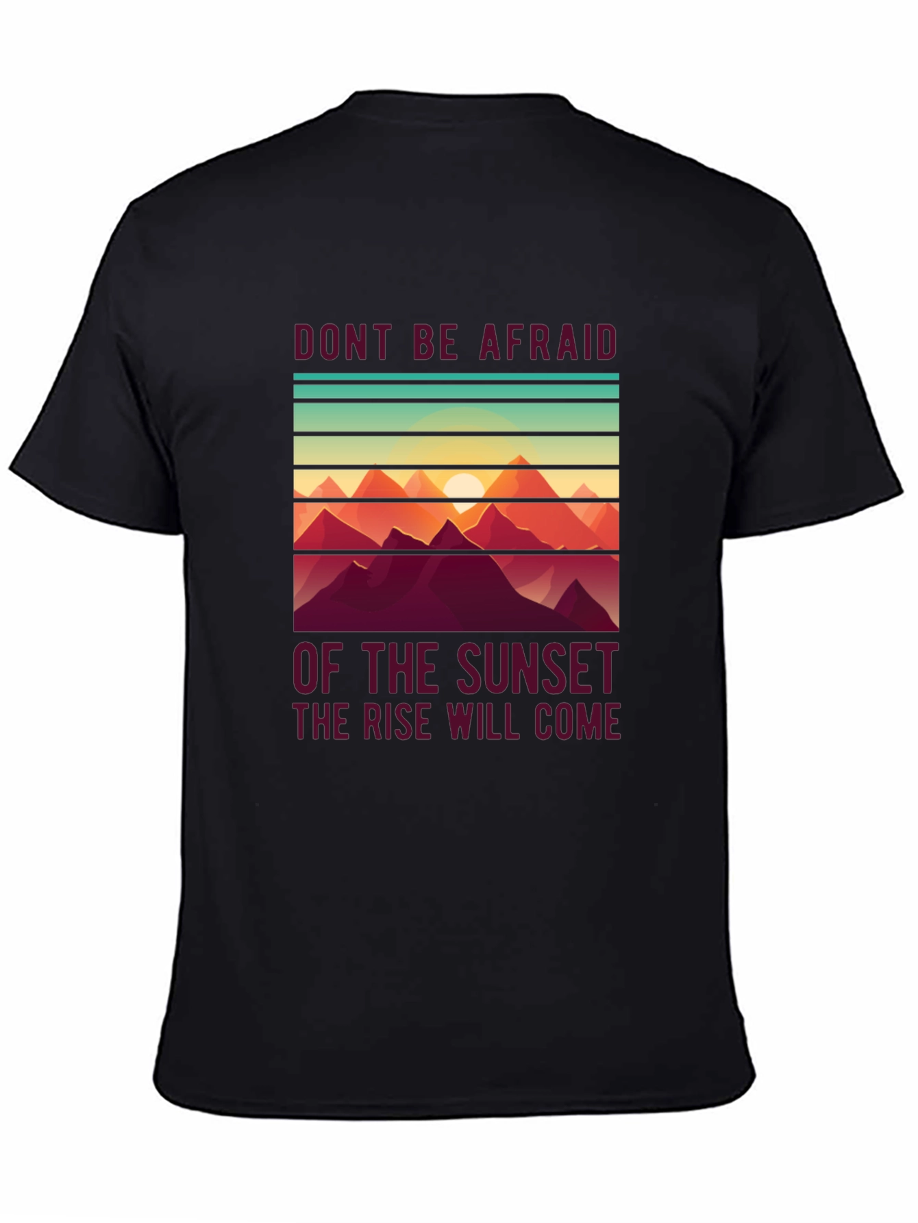 Sunset Rise T-Shirt - Inspirational Design