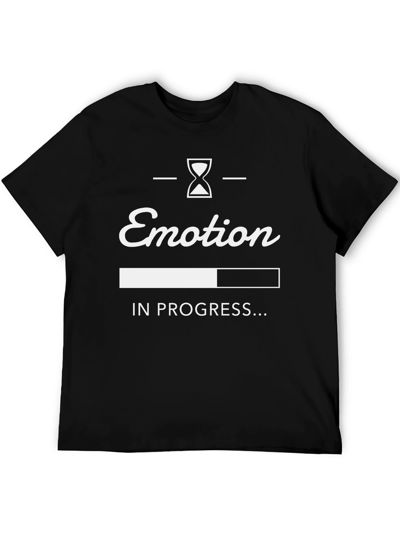 Emotion in Progress Mens Black Graphic Tee
