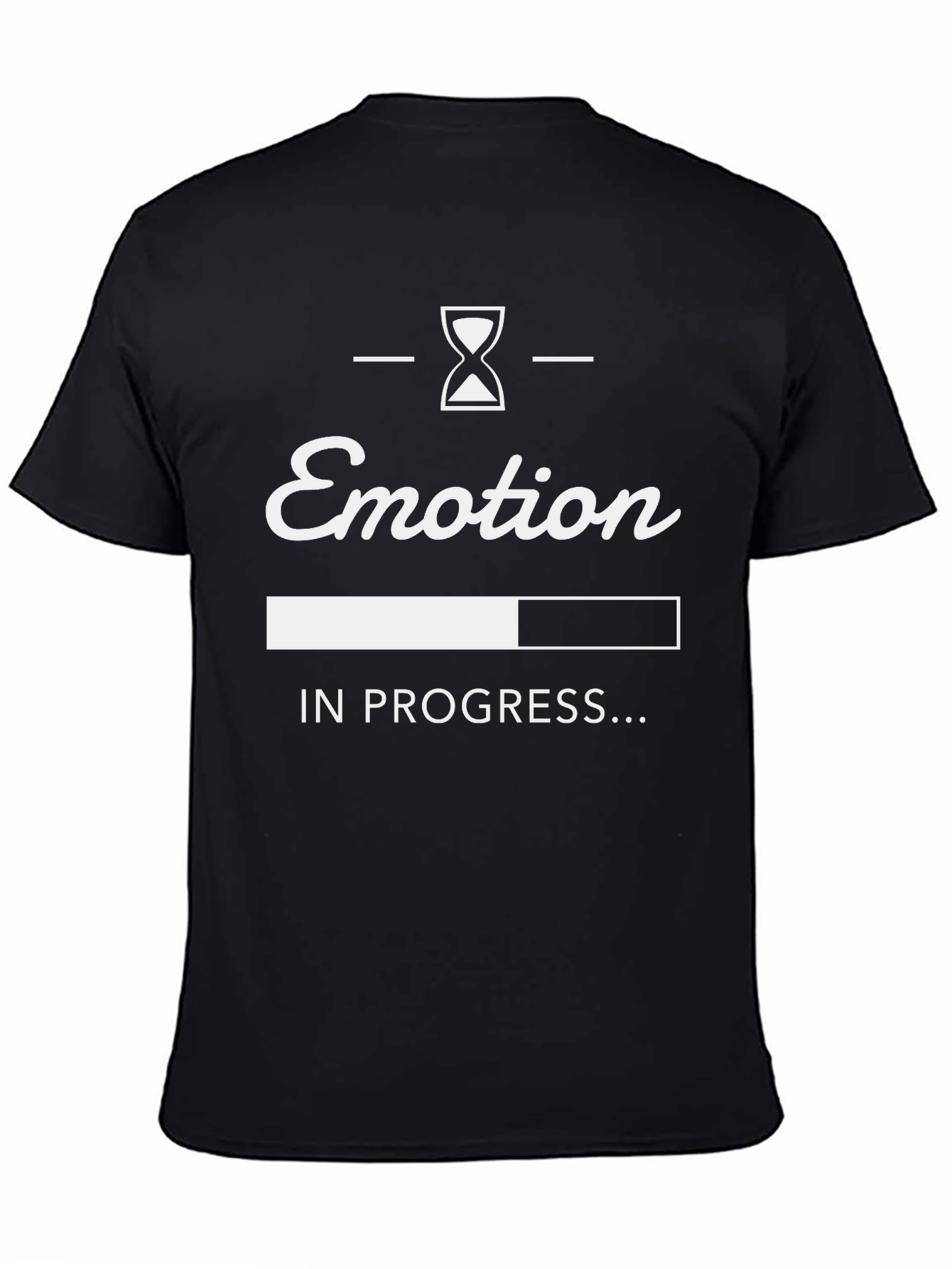 Emotion in Progress Mens Black Graphic Tee