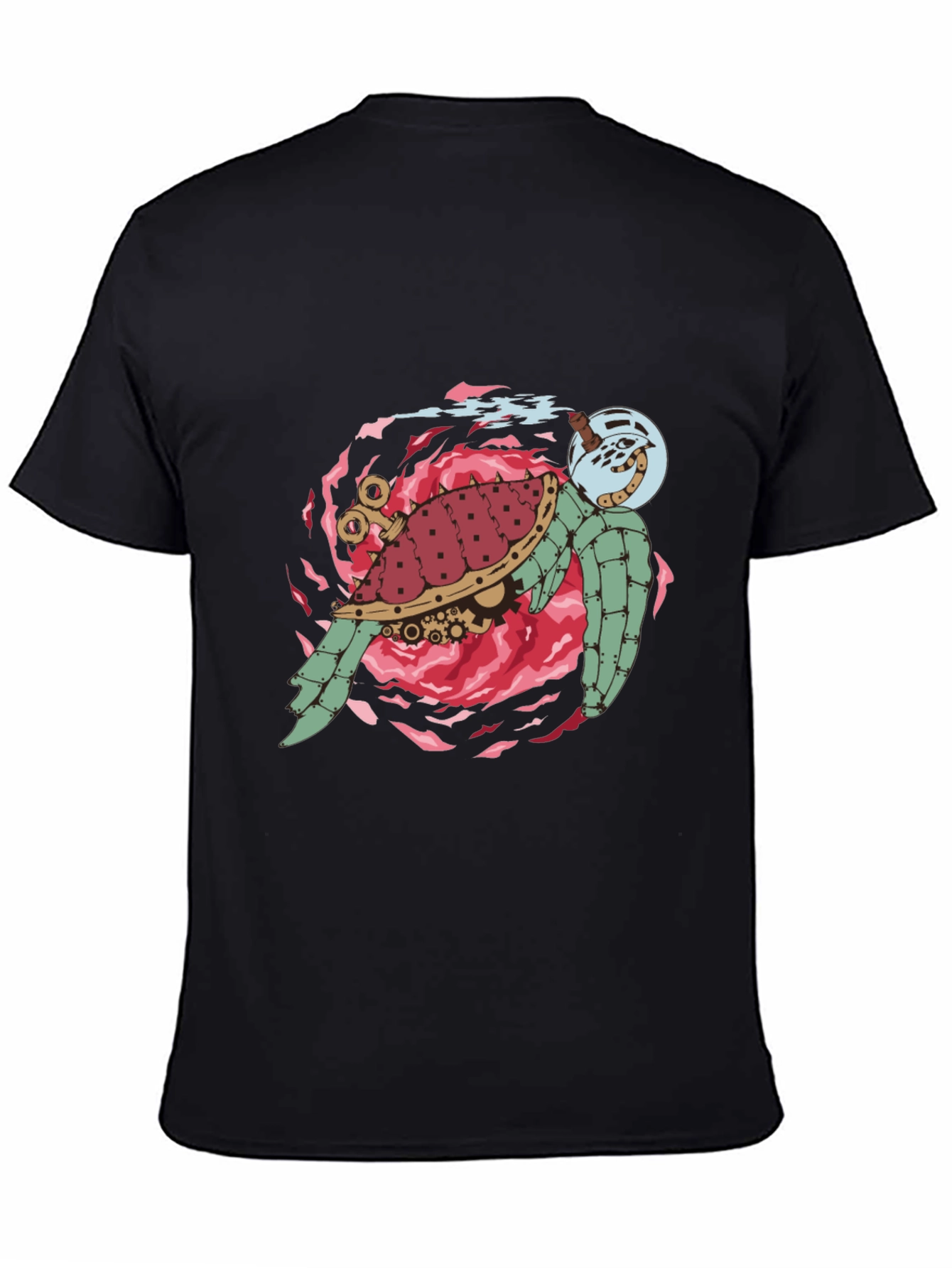 Steampunk Turtle Graphic T-Shirt - Unique Design