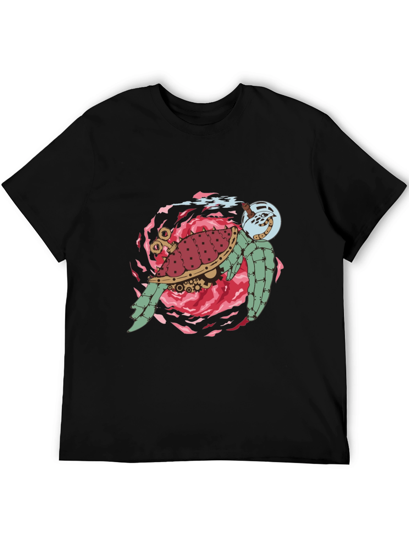 Steampunk Turtle Graphic T-Shirt - Unique Design