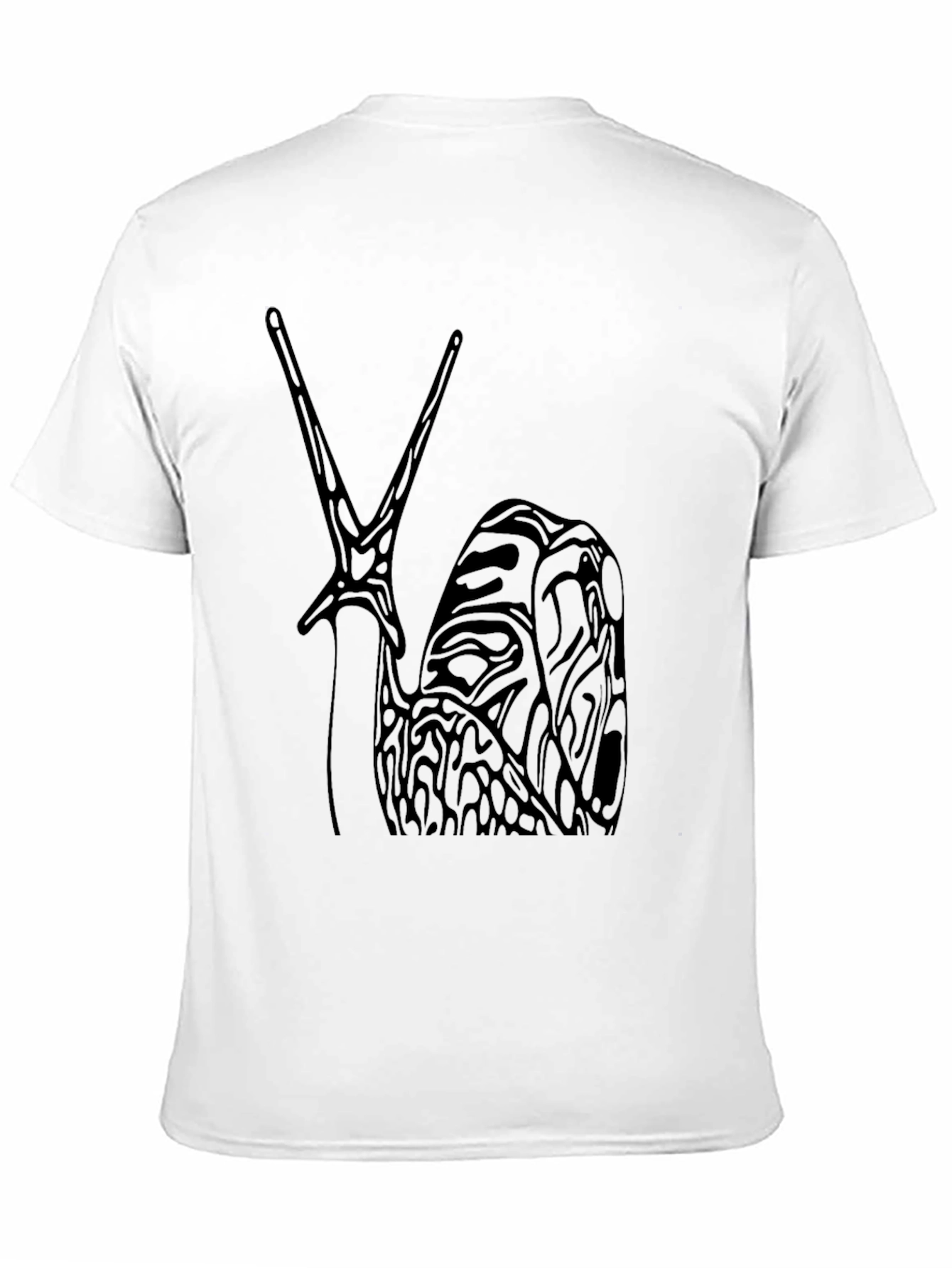 Unique Snail Graphic Tee - Black