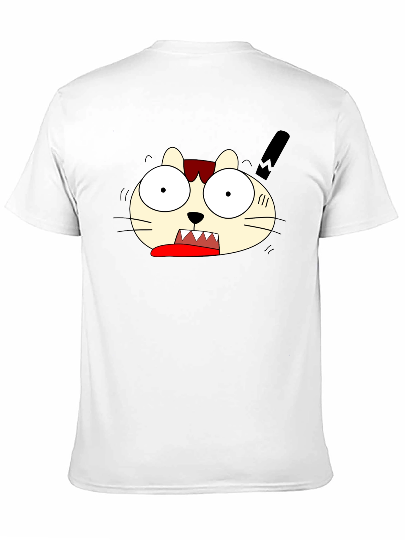 Funny Cat Graphic Tee - Black Unisex T-Shirt